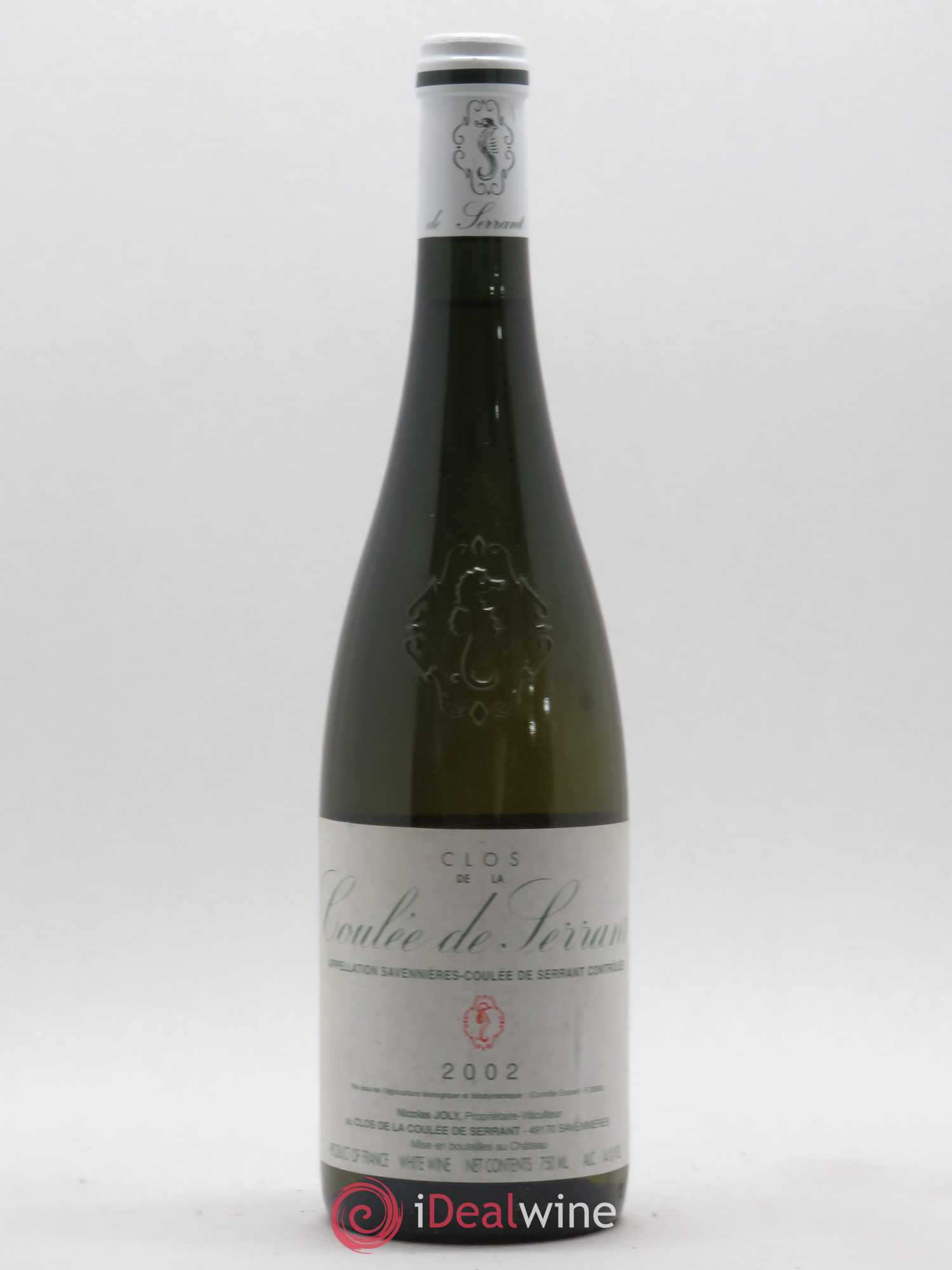 Savennières Clos de la Coulée de Serrant Vignobles de la Coulée de Serrant - Nicolas Joly 2002 - Lot de 1 bouteille - 0
