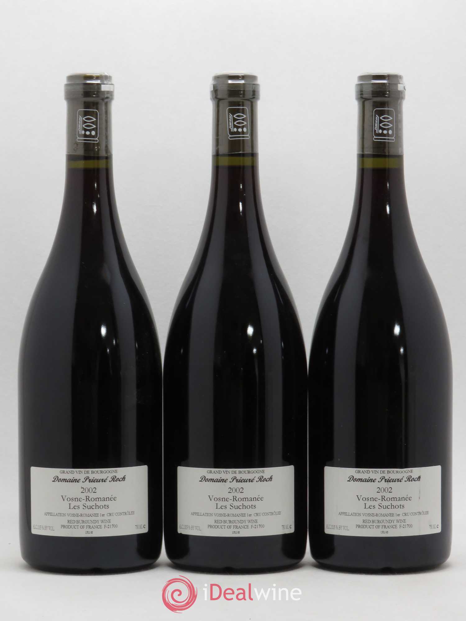 Vosne-Romanée 1er Cru Les Suchots Prieuré Roch 2002 - Lot de 3 bouteilles - 1