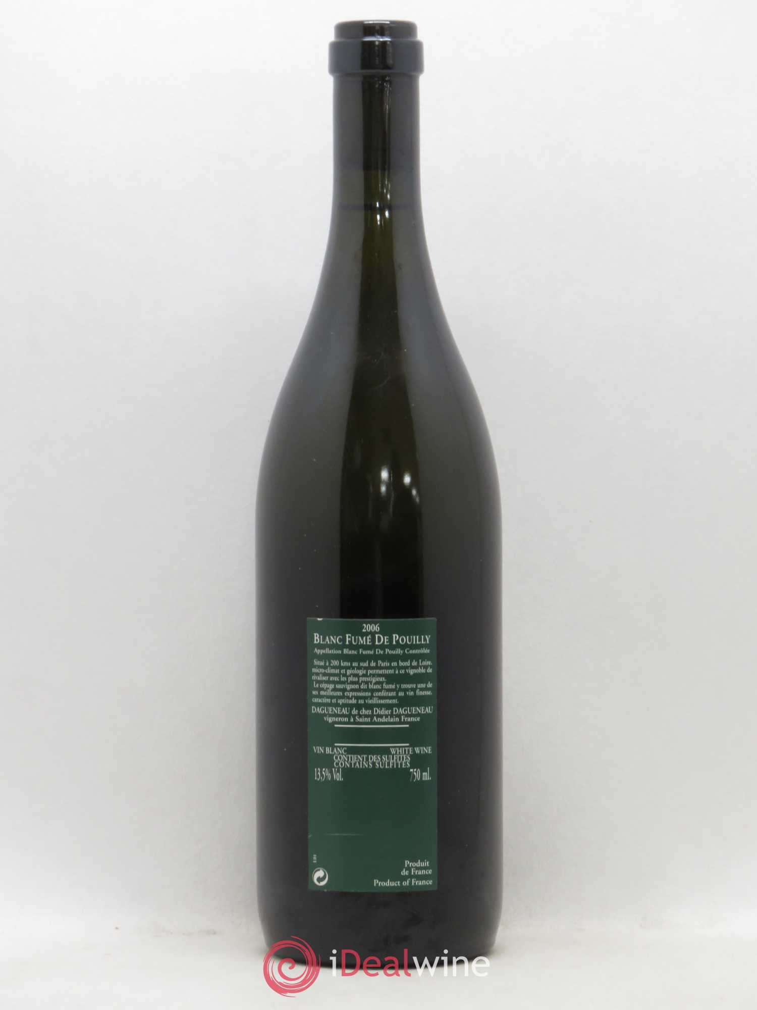 Vin de France (anciennement Pouilly-Fumé) Silex Dagueneau (Domaine Didier - Louis-Benjamin) 2006 - Lot de 1 bouteille - 1