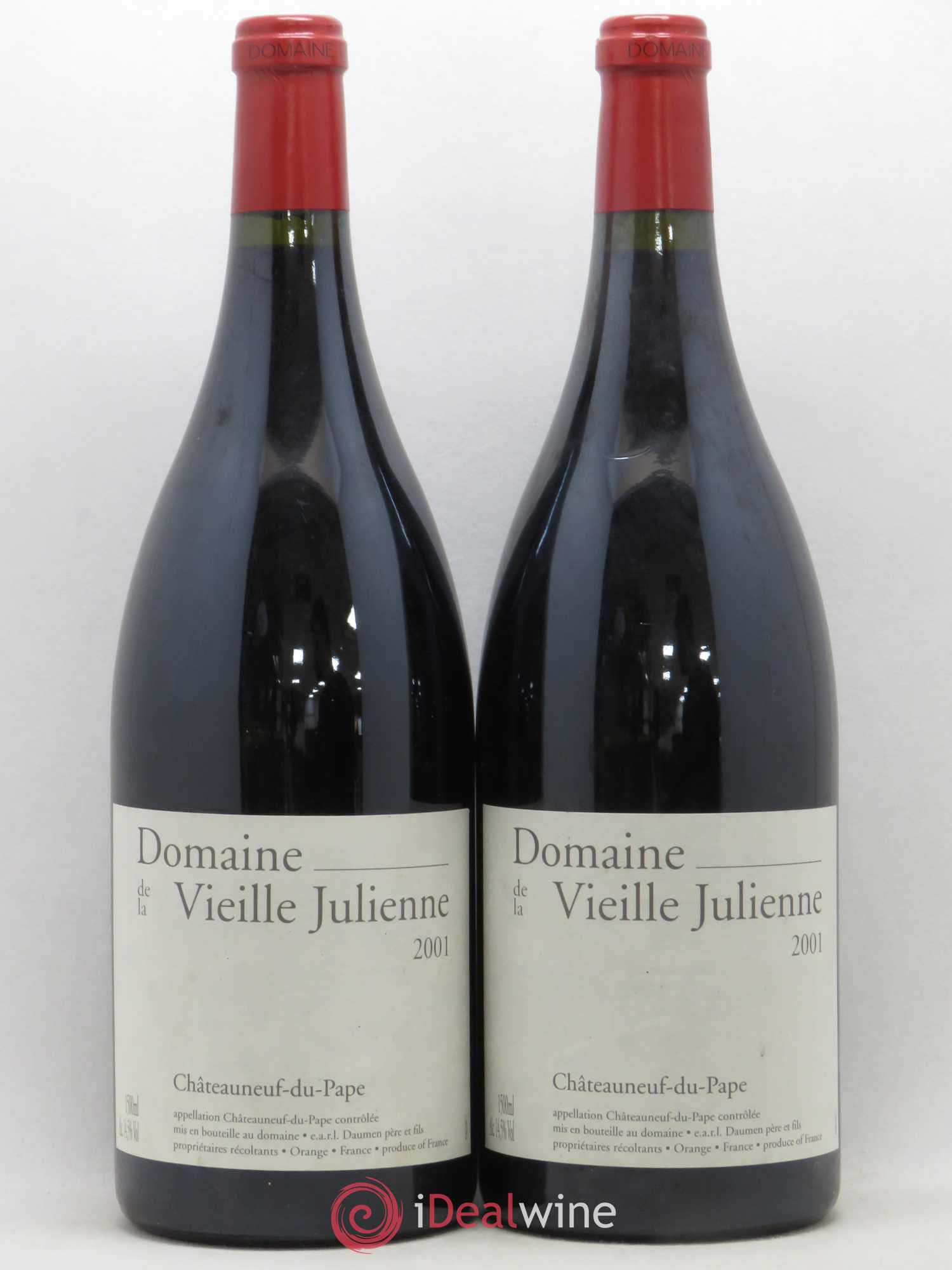 Châteauneuf-du-Pape Vieille Julienne (Domaine de la) Jean-Paul Daumen 2001 - Lot de 2 magnums - 0