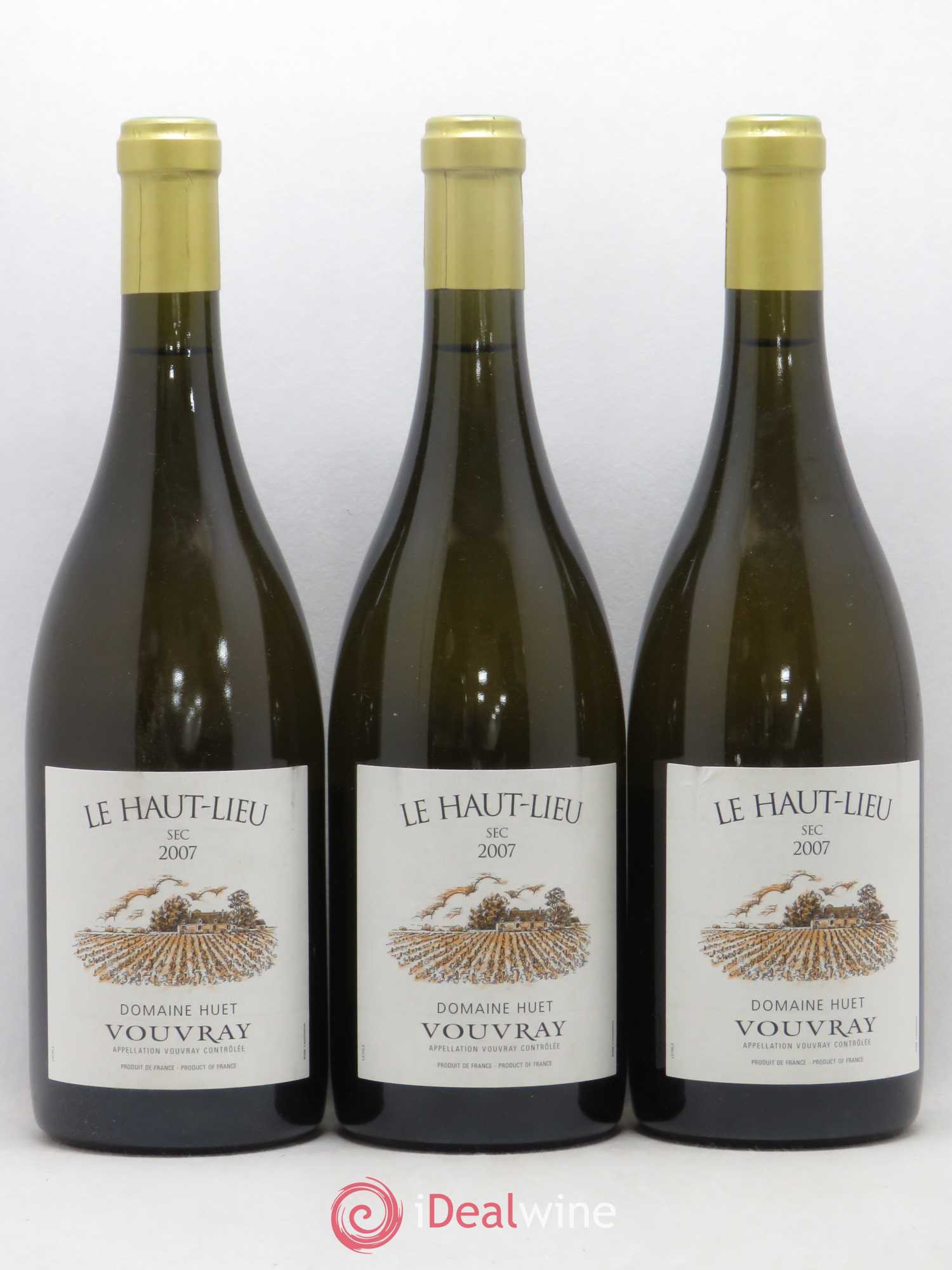 Vouvray Le Haut-Lieu Sec Domaine Huet 2007 - Lot de 3 bouteilles - 0