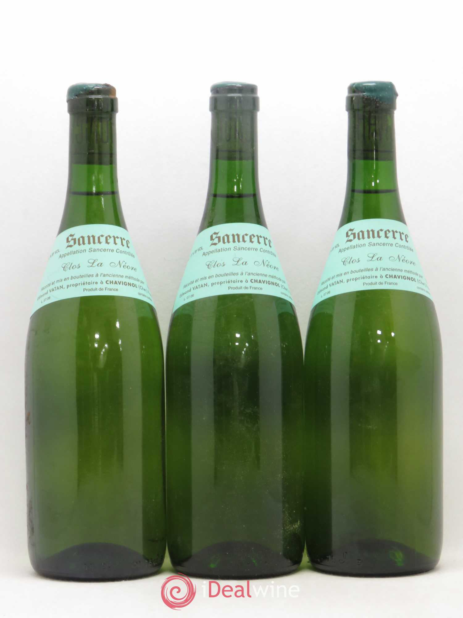 Sancerre Clos la Neore Edmond Vatan 2006 - Lot de 3 bouteilles - 0