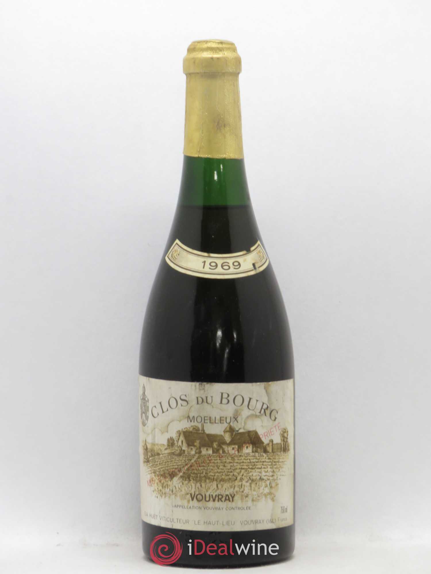 Vouvray Clos du Bourg Moelleux Domaine Huet 1969 - Lotto di 1 bottiglia - 0