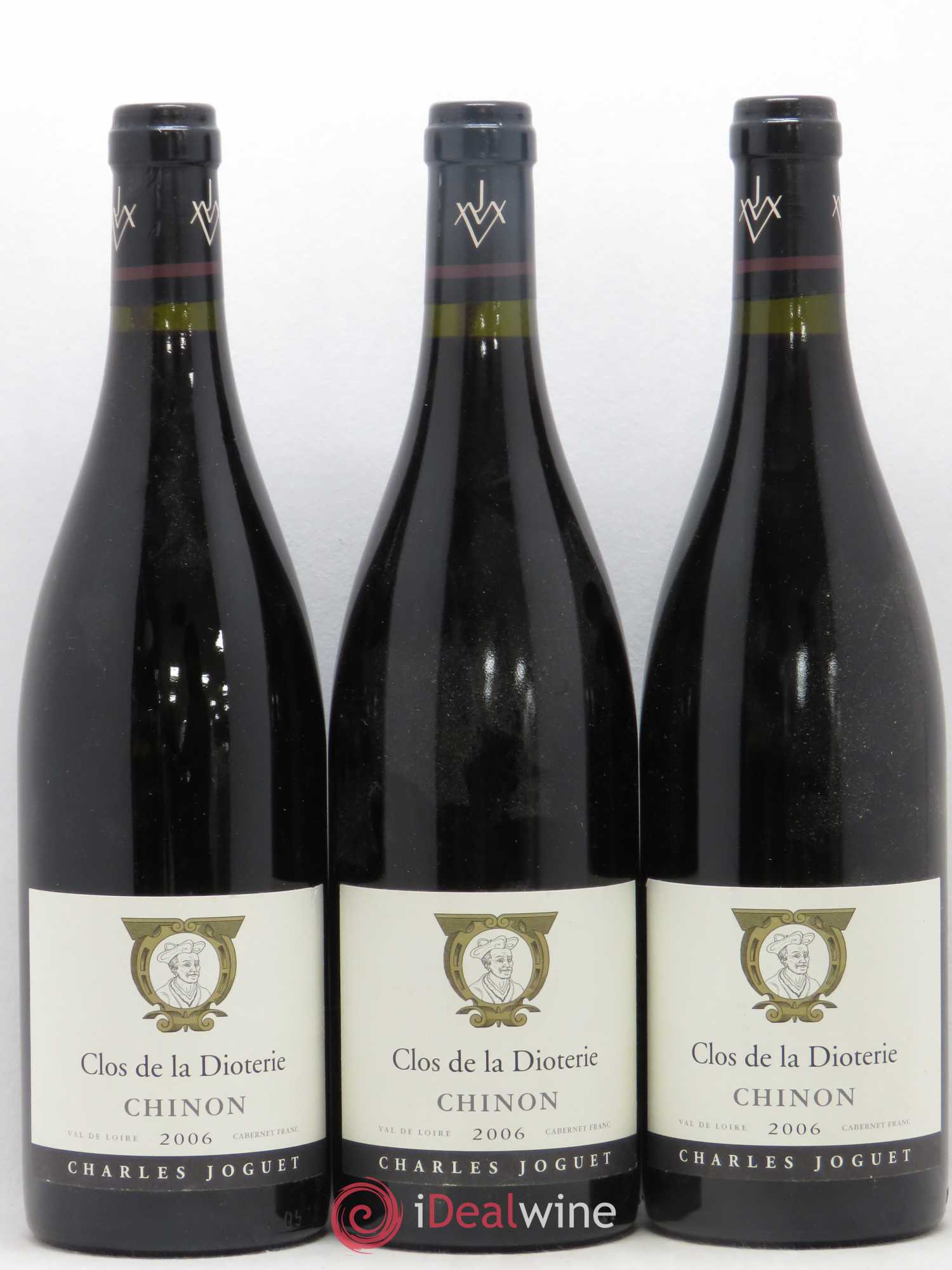 Chinon Clos de La Dioterie Charles Joguet 2006 - Lot de 3 bouteilles - 0