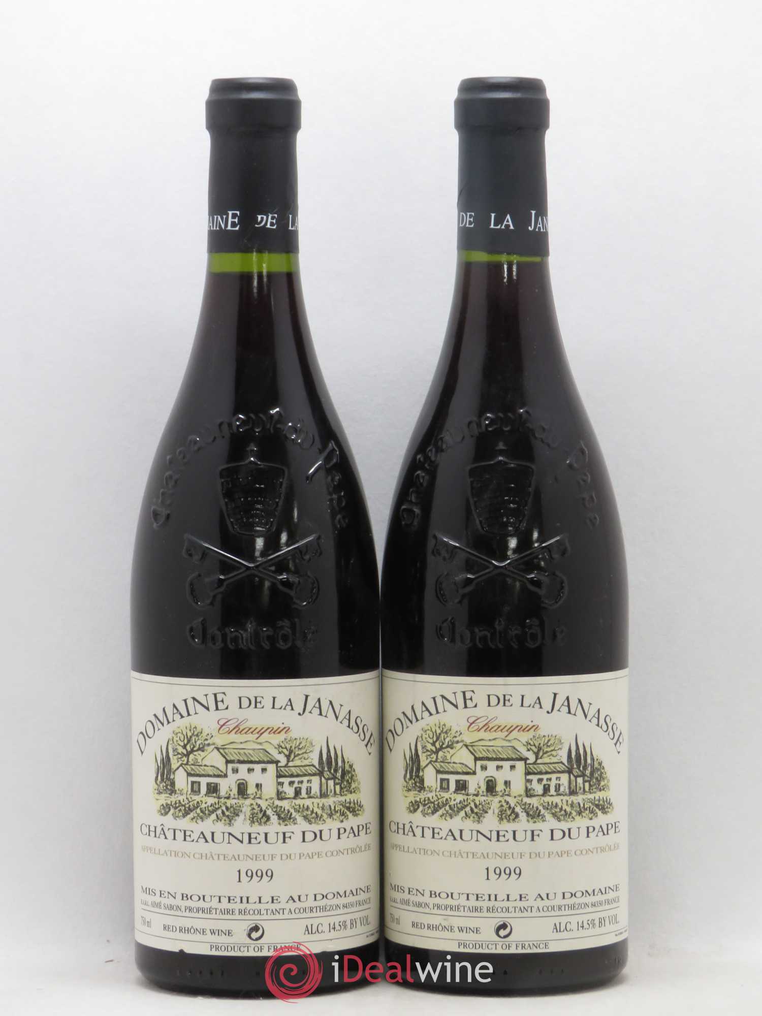 Châteauneuf-du-Pape Cuvée Chaupin La Janasse (Domaine de) 1999 - Lot de 2 bouteilles - 0