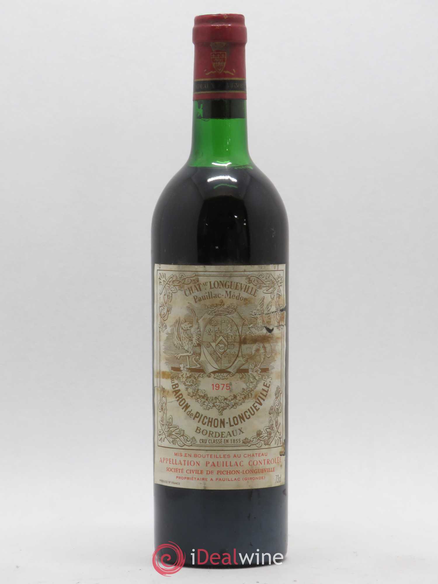 Pichon Longueville Baron 2ème Grand Cru Classé 1975 - Lot de 1 bouteille - 0