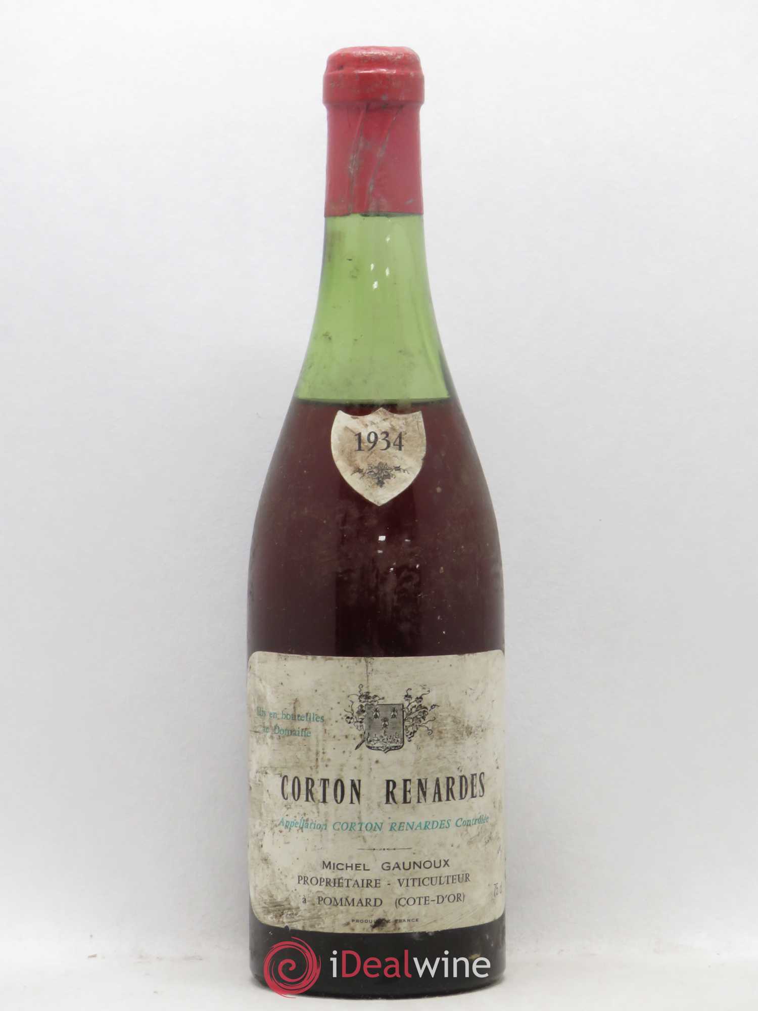 Corton Grand Cru Renardes Michel Gaunoux 1934 - Lot de 1 bouteille - 0