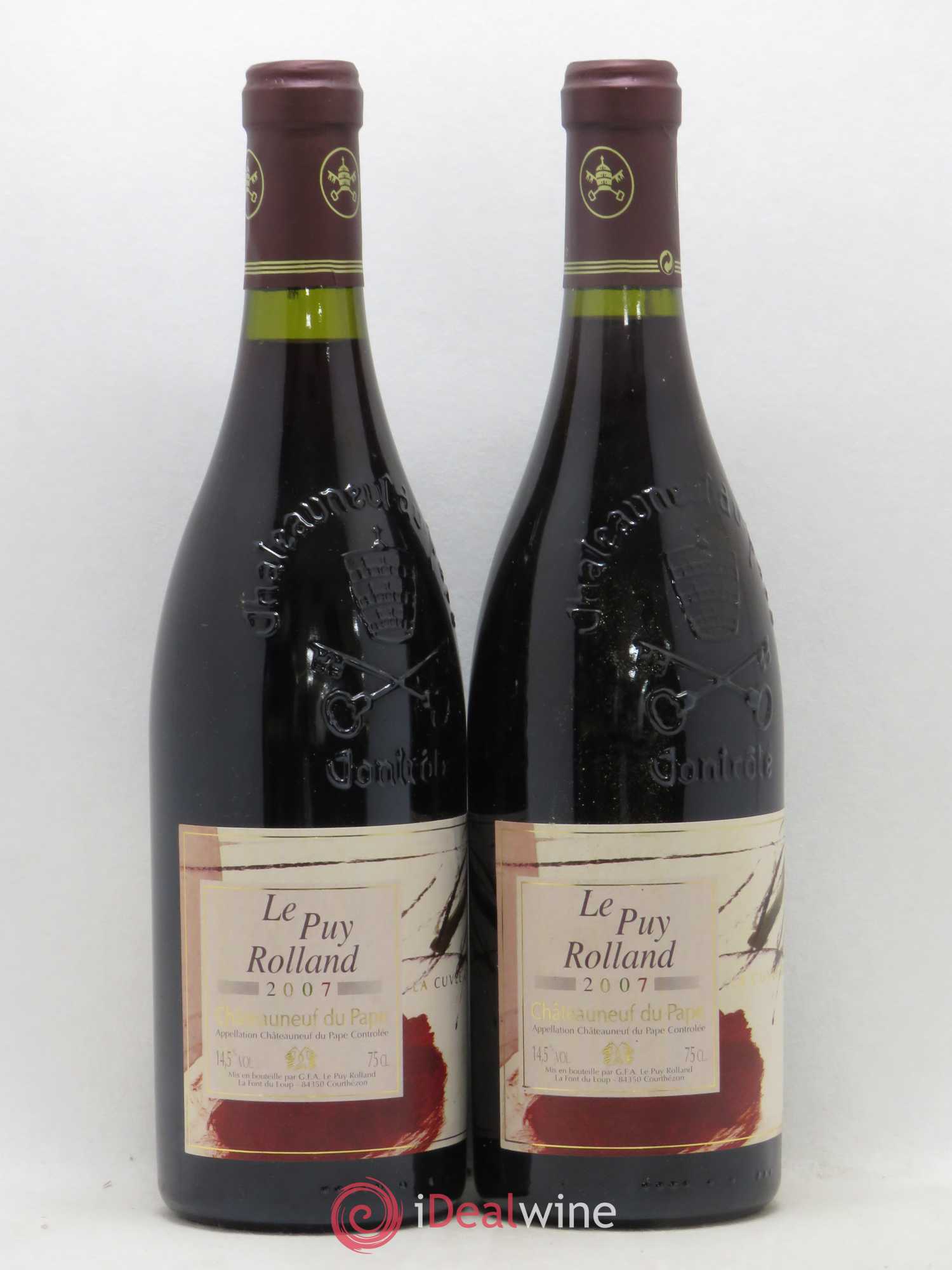 Châteauneuf-du-Pape Puy Rolland Font du Loup Cuvée du 3ème 2007 - Posten von 2 Flaschen - 0