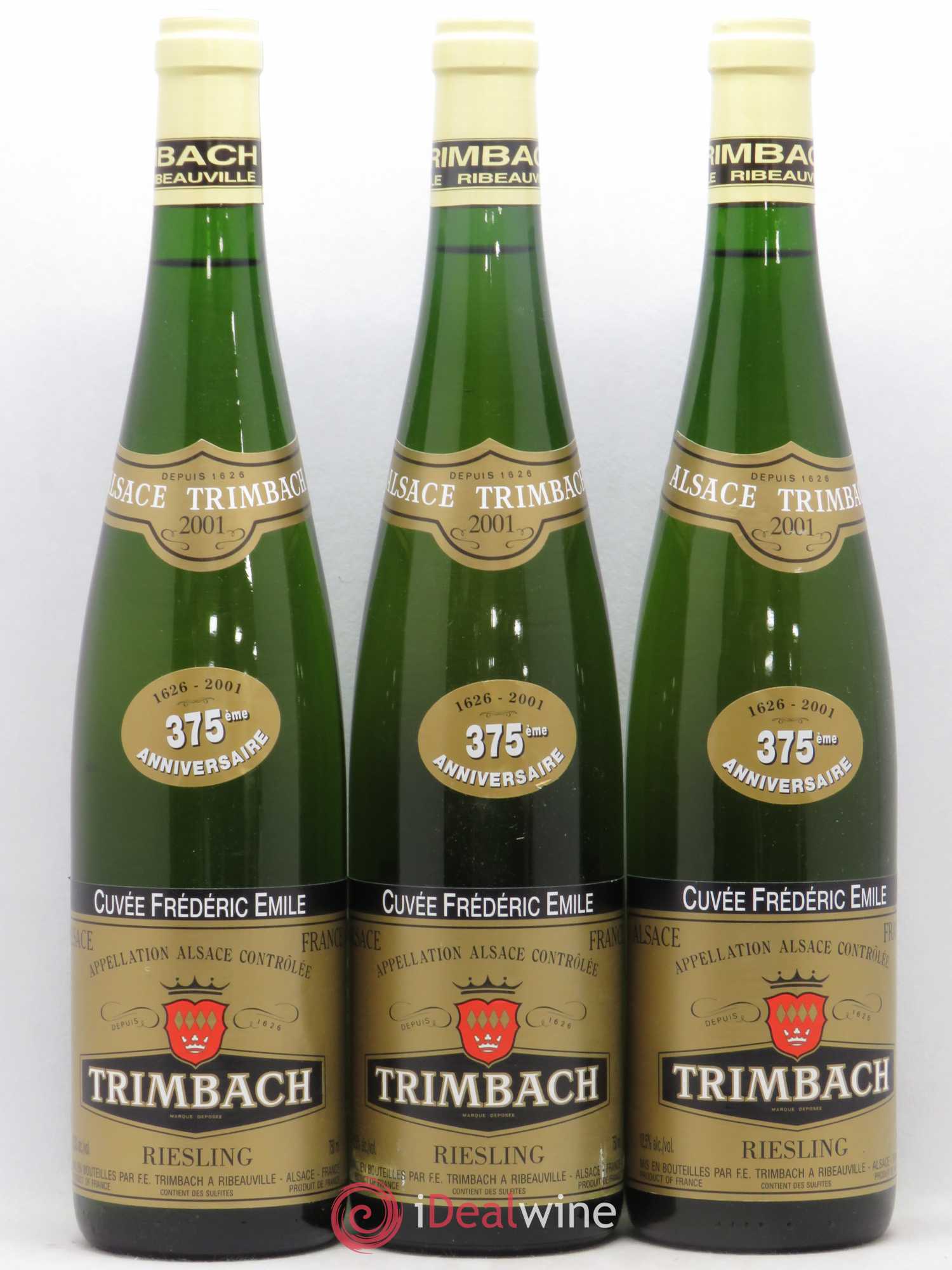 Alsace Riesling Cuvée Frédéric Emile Trimbach (Domaine) 2001 - Posten von 3 Flaschen - 0