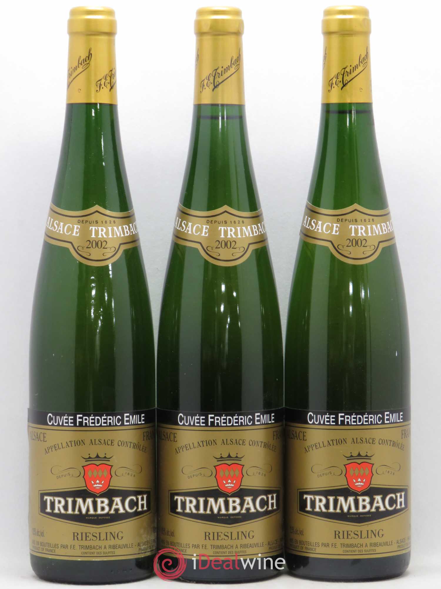 Alsace Riesling Cuvée Frédéric Emile Trimbach (Domaine) 2002 - Lot de 3 bouteilles - 0