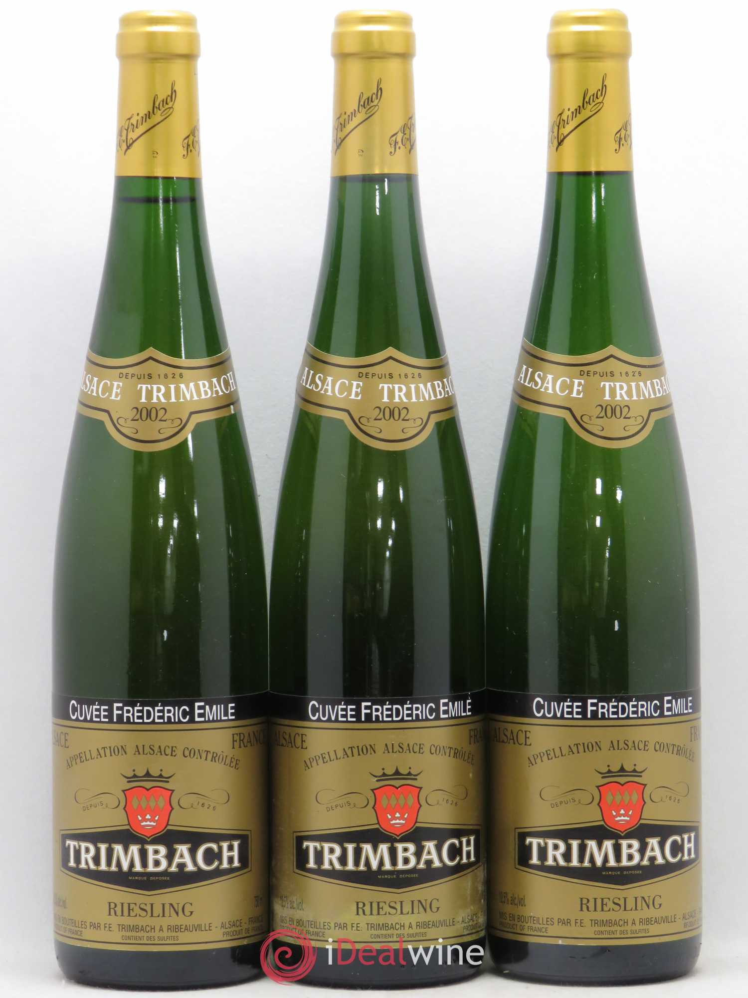 Alsace Riesling Cuvée Frédéric Emile Trimbach (Domaine) 2002 - Lot de 3 bouteilles - 0