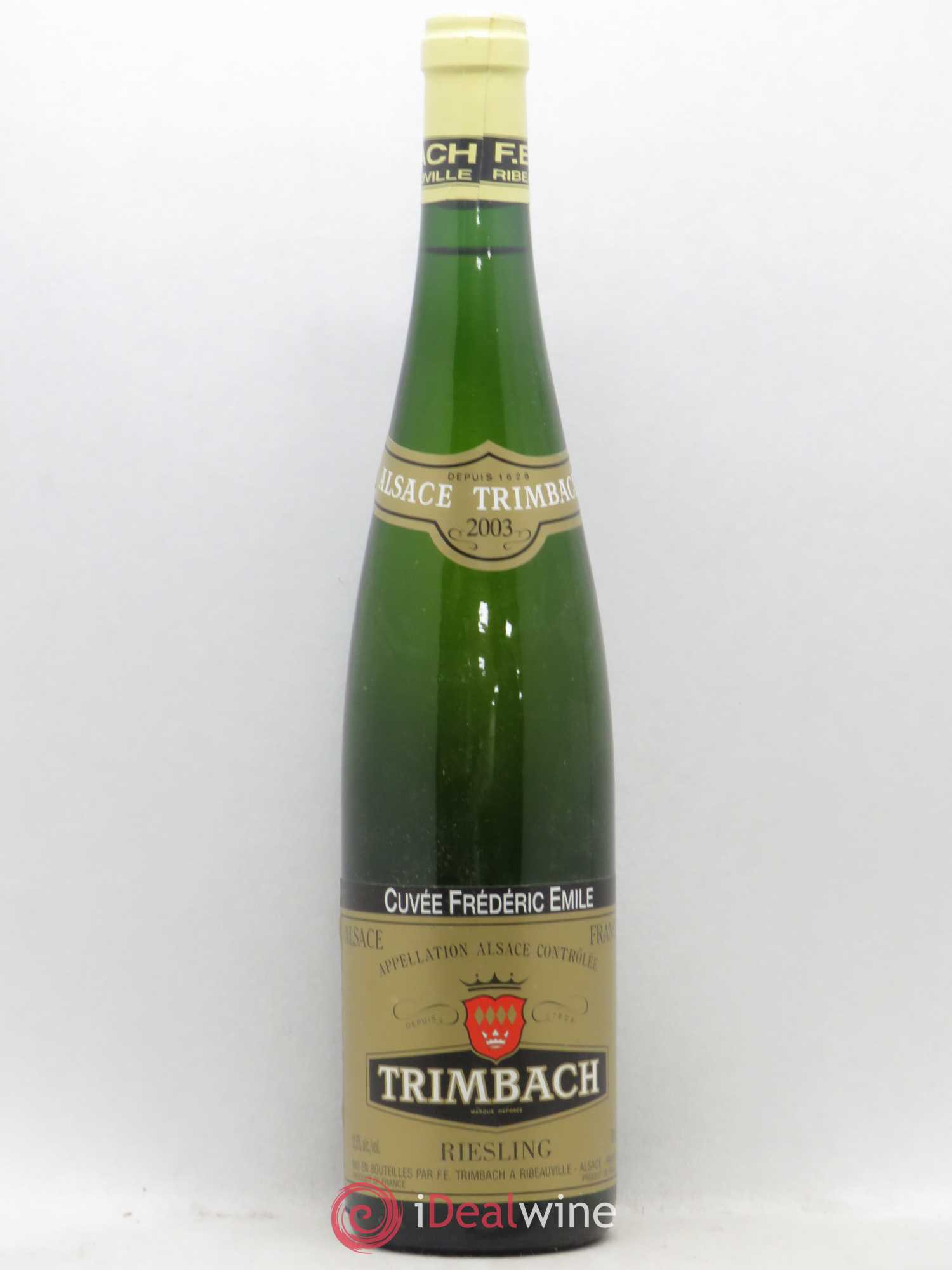 Alsace Riesling Cuvée Frédéric Emile Trimbach (Domaine) 2003 - Lot de 1 bouteille - 0