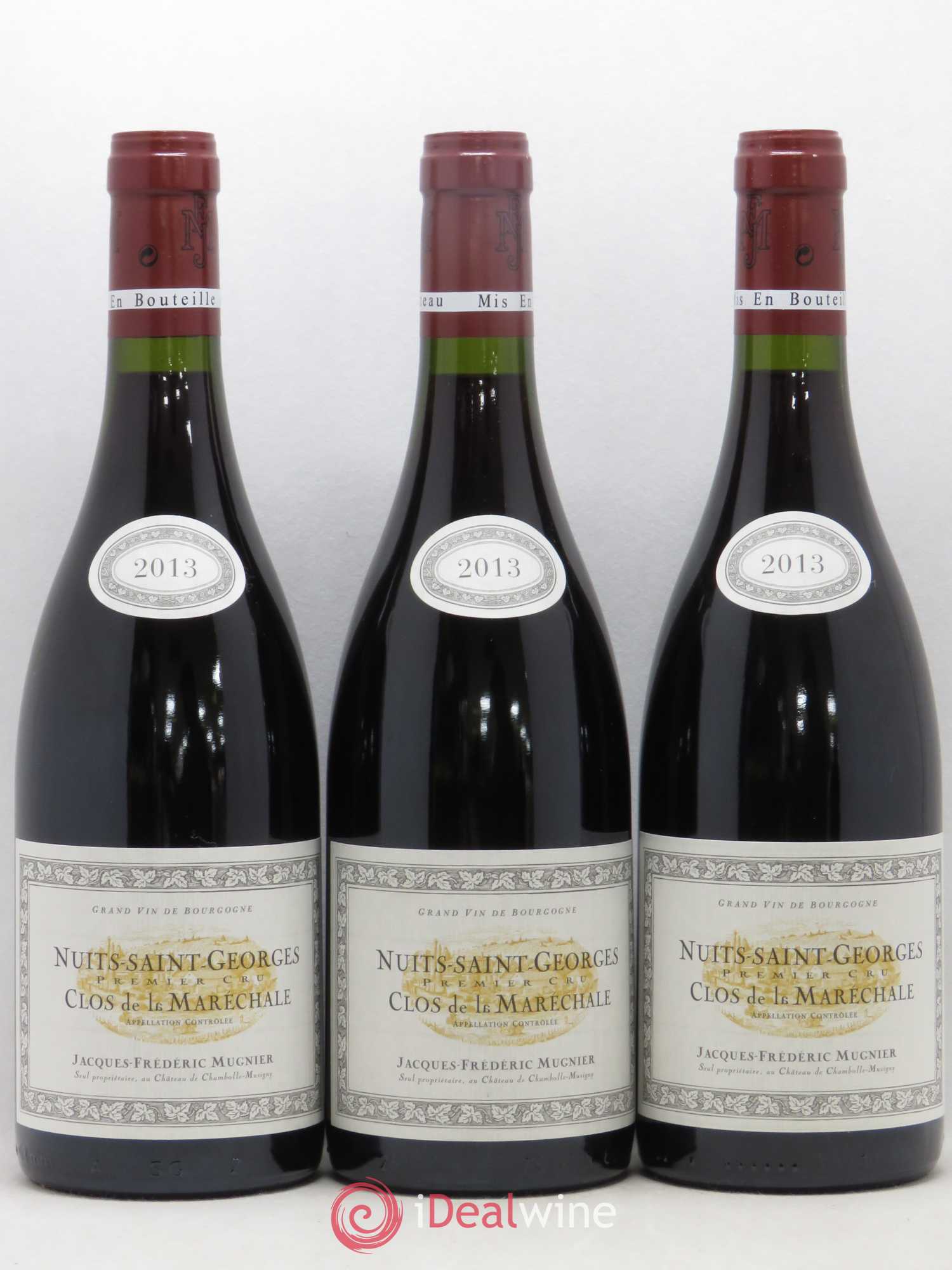 Nuits-Saint-Georges 1er Cru Clos de La Maréchale Jacques-Frédéric Mugnier 2013 - Lot de 3 bouteilles - 0