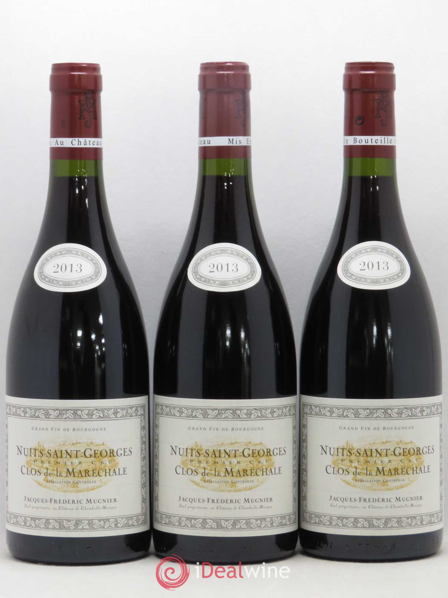 Nuits-Saint-Georges 1er Cru Clos de La Maréchale Jacques-Frédéric Mugnier 2013 - Lot de 3 bouteilles - 0
