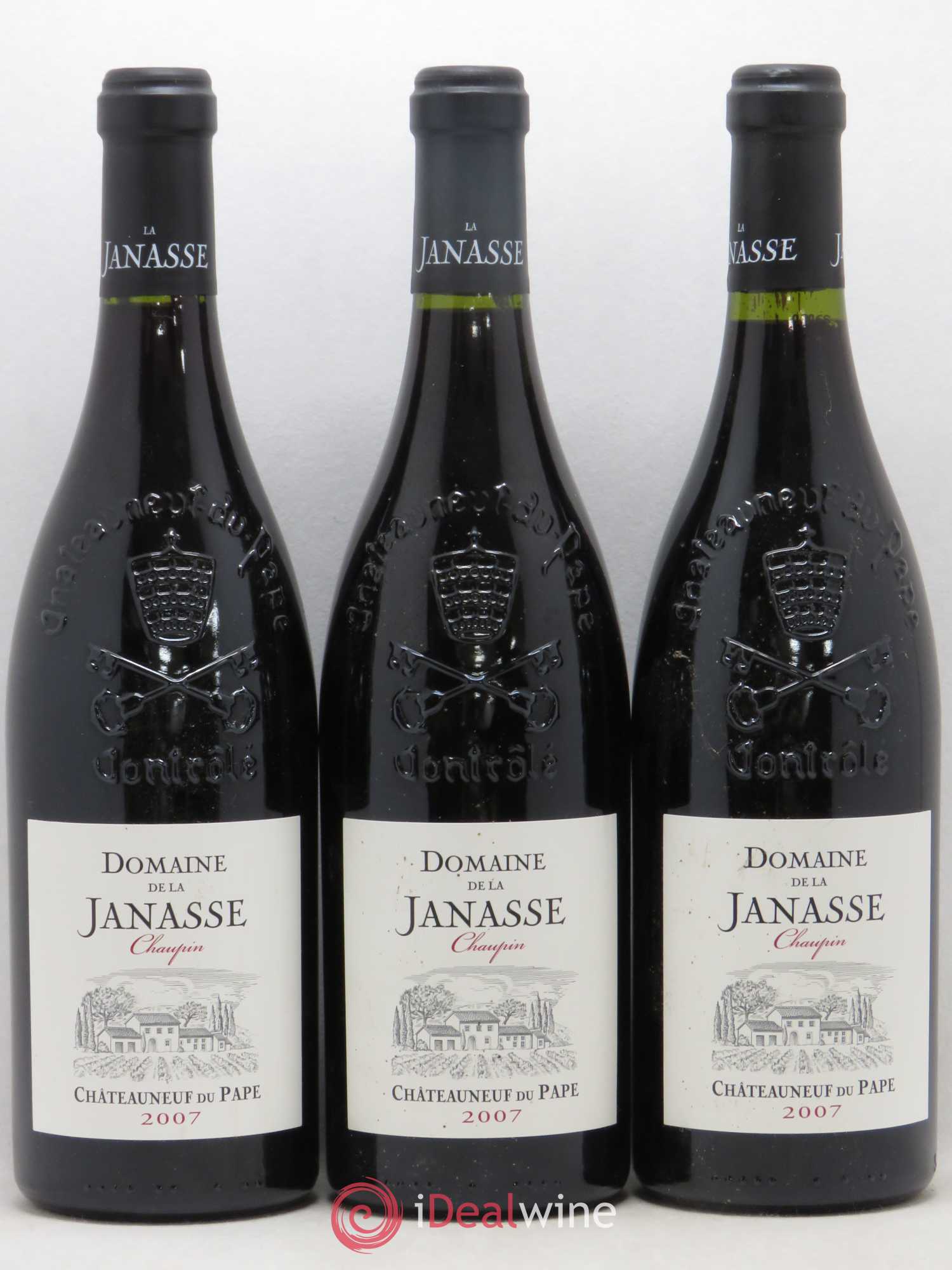 Châteauneuf-du-Pape Cuvée Chaupin La Janasse (Domaine de) 2007 - Lotto di 3 bottiglie - 0