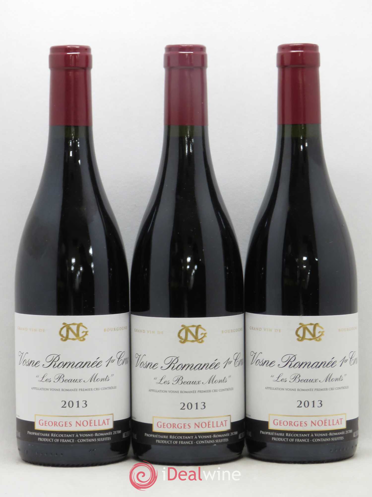 Vosne-Romanée 1er Cru Les Beaux monts Georges Noellat 2013 - Posten von 3 Flaschen - 0