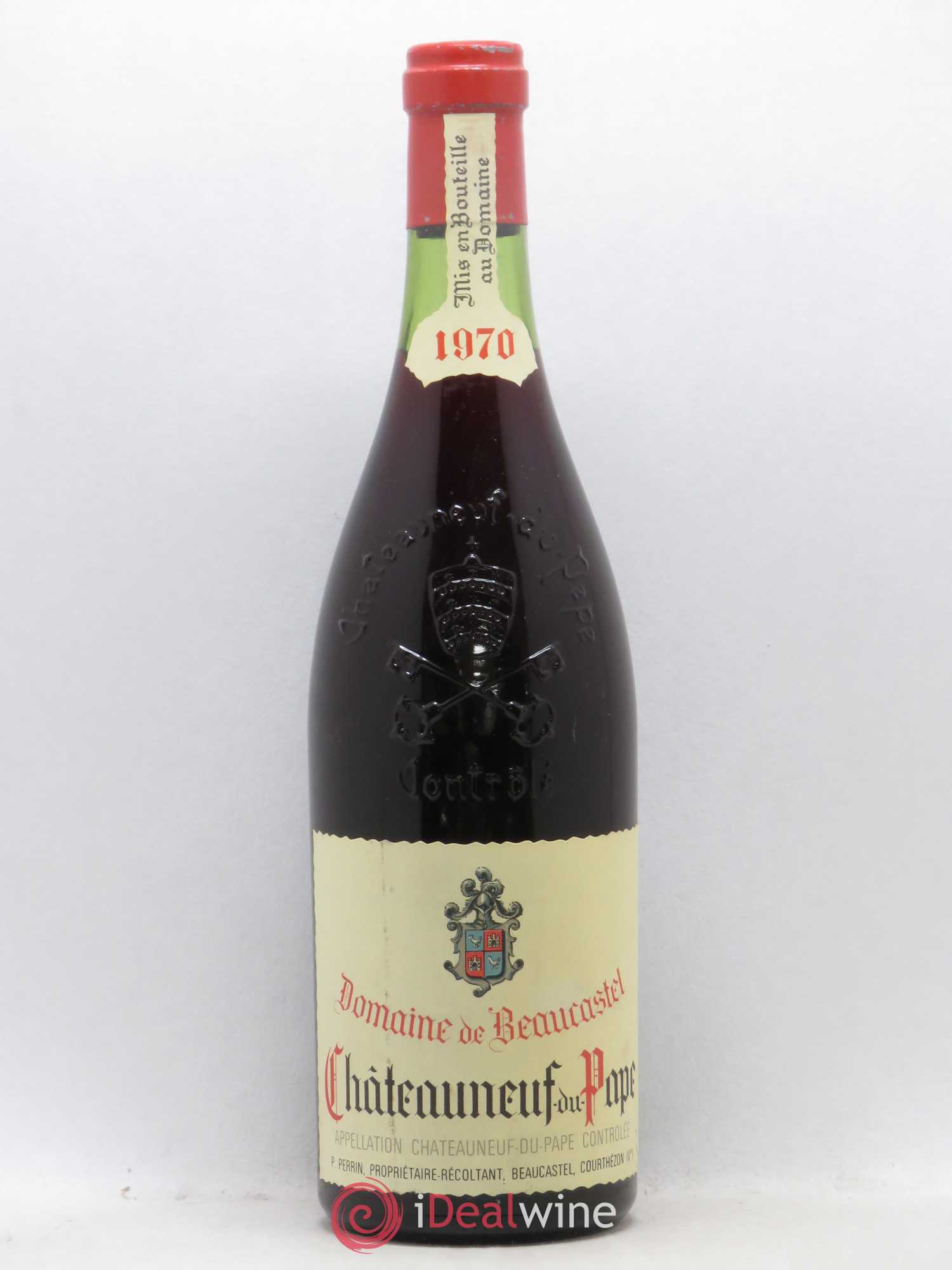 Châteauneuf-du-Pape Château de Beaucastel Famille Perrin 1970 - Lot de 1 bouteille - 0
