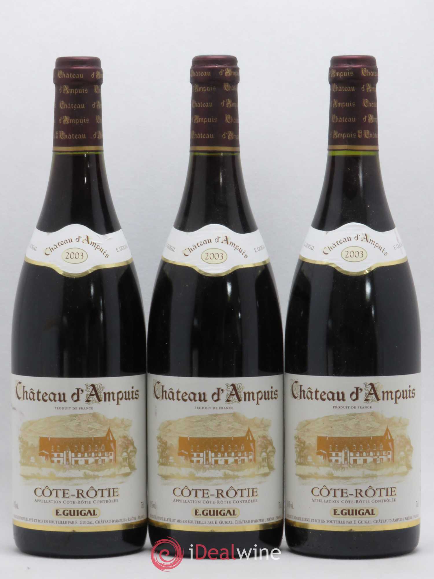Côte-Rôtie Château d'Ampuis Guigal 2003 - Lot de 3 bouteilles - 0