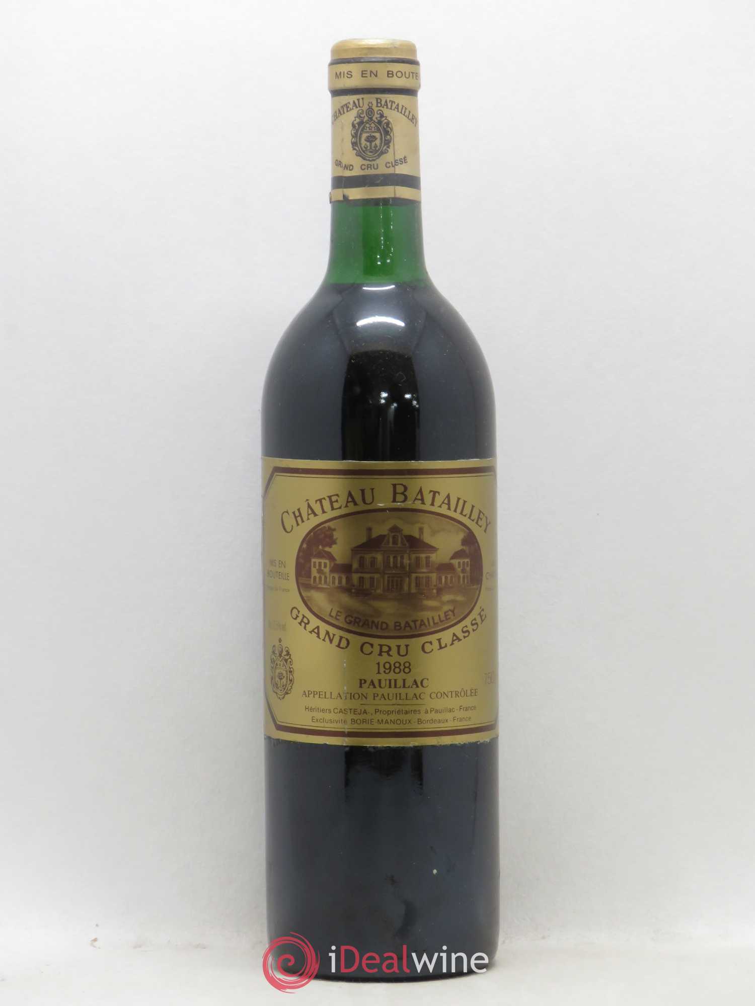 Château Batailley 5ème Grand Cru Classé 1988 - Lot de 1 bouteille - 0