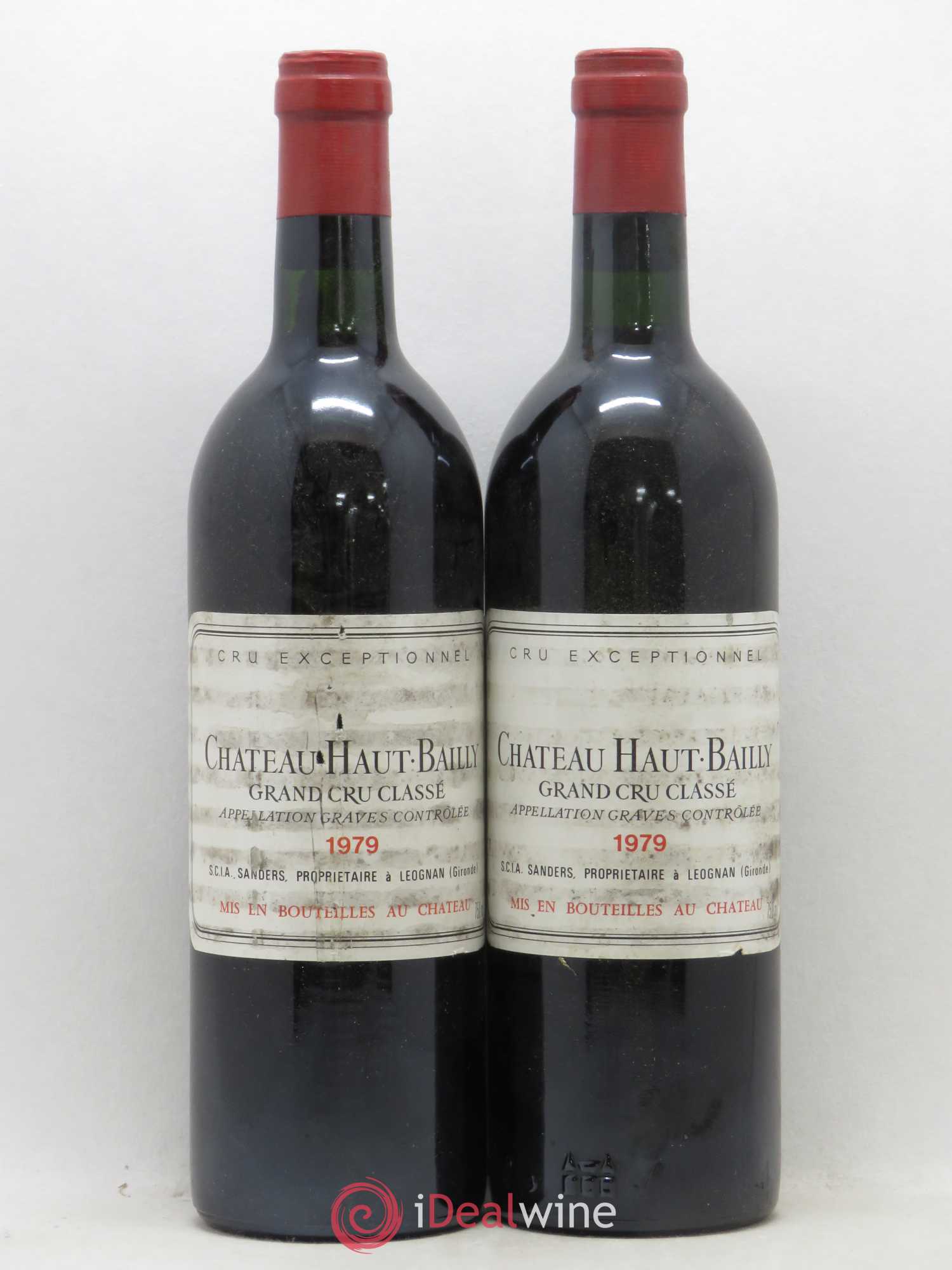 Château Haut-Bailly Cru Classé de Graves 1979 - Lot de 2 bouteilles - 0