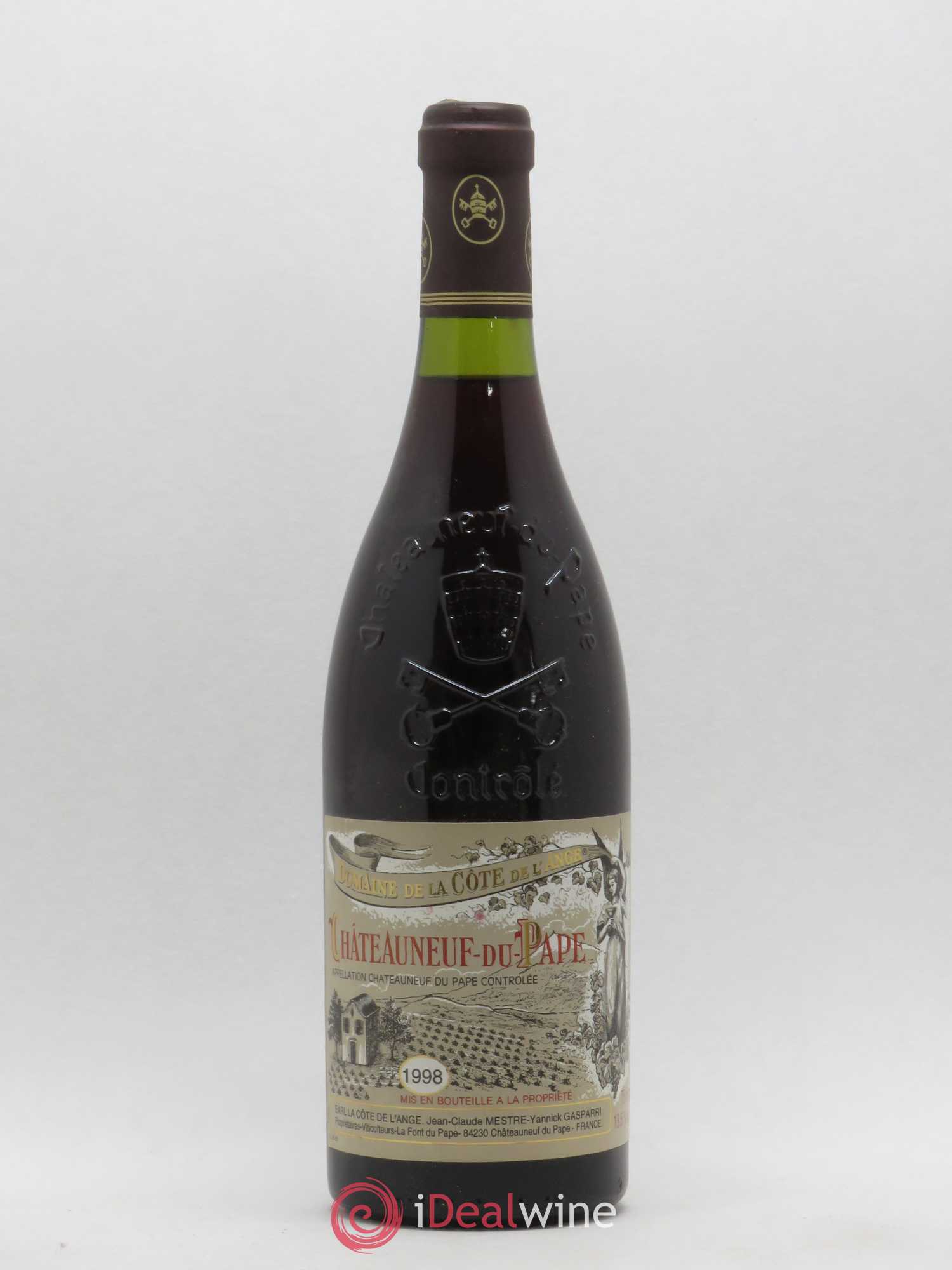 Châteauneuf-du-Pape Côte de L'Ange 1998 - Lot de 1 bouteille - 0