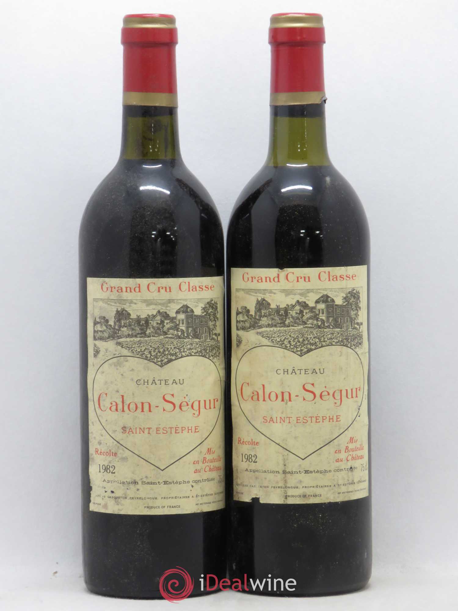 Château Calon Ségur 3ème Grand Cru Classé 1982 - Lot de 2 bouteilles - 0