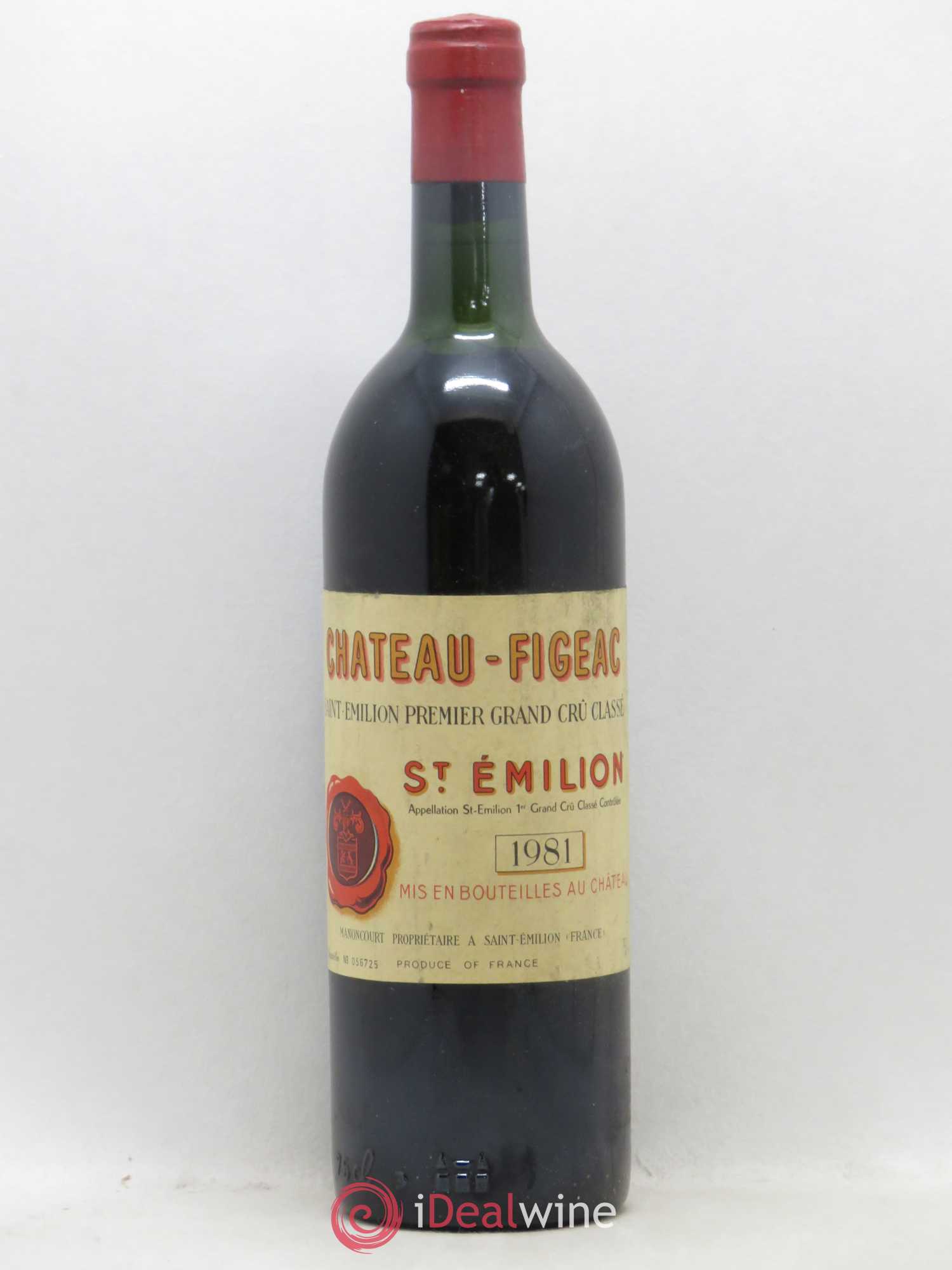 Château Figeac 1er Grand Cru Classé A 1981 - Lot de 1 bouteille - 0