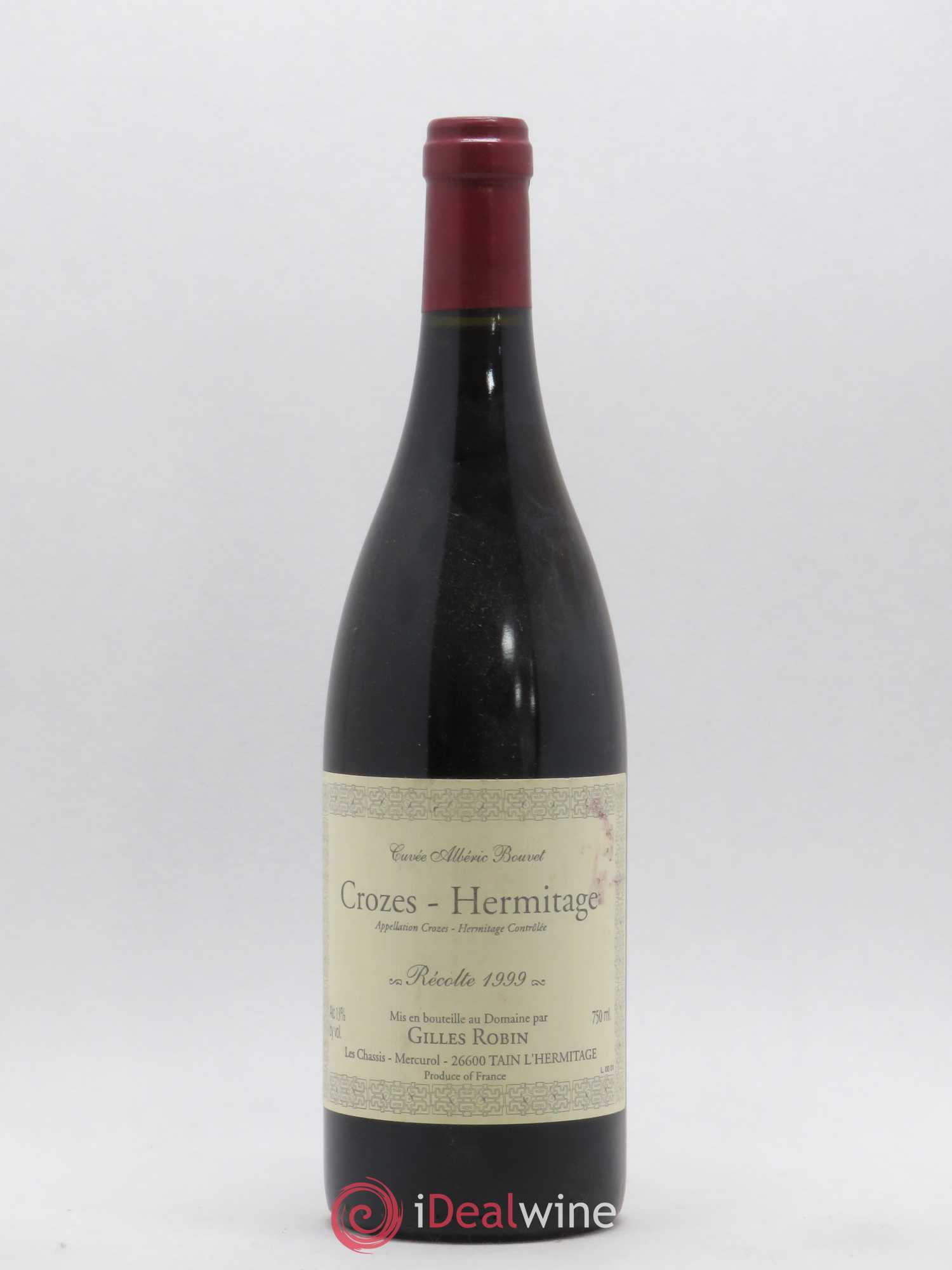 Crozes-Hermitage Cuvée Albéric Bouvet Domaine Gilles Robin 1999 - Lot de 1 bouteille - 0