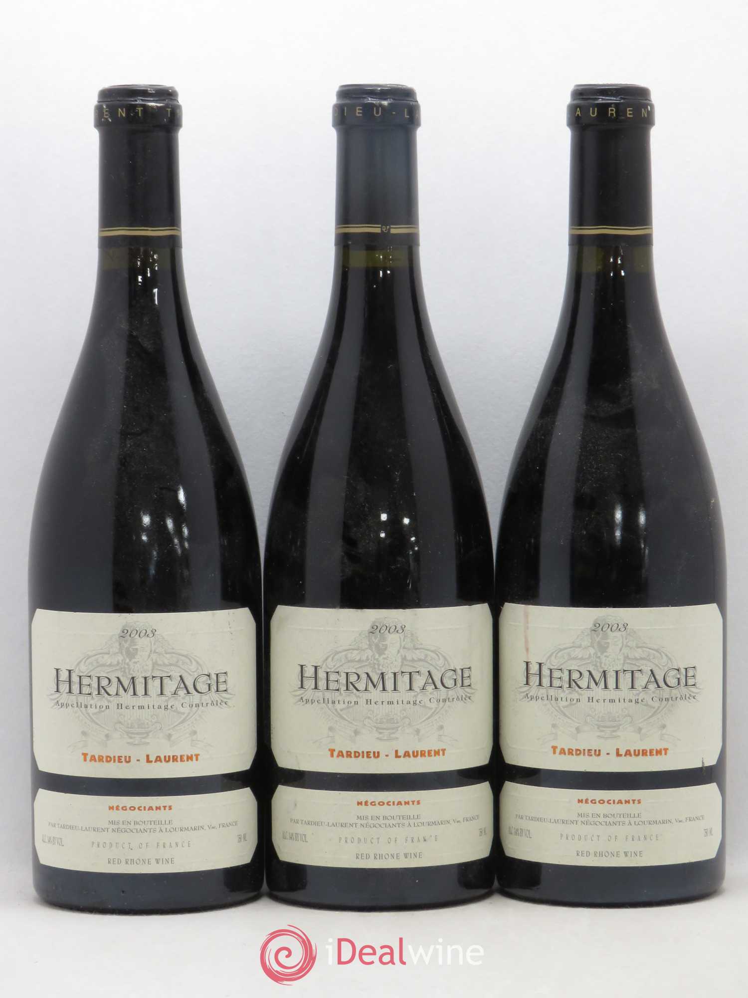 Hermitage Maison Tardieu-Laurent 2003 - Lot de 3 bouteilles - 0