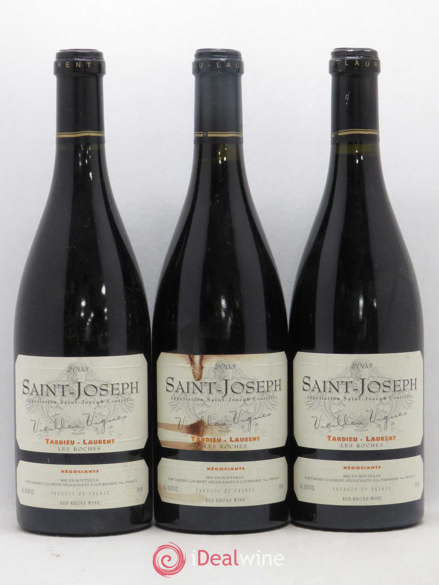 Saint-Joseph Vieilles vignes Maison Tardieu-Laurent 2003 - Lot de 3 bouteilles - 0