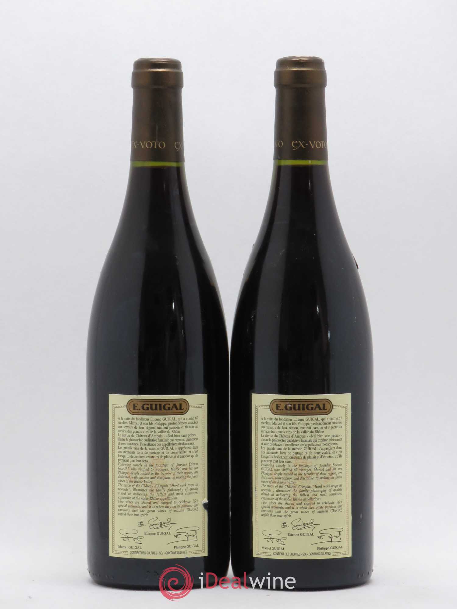 Ermitage Ex Voto Guigal 2003 - Lot de 2 bouteilles - 1