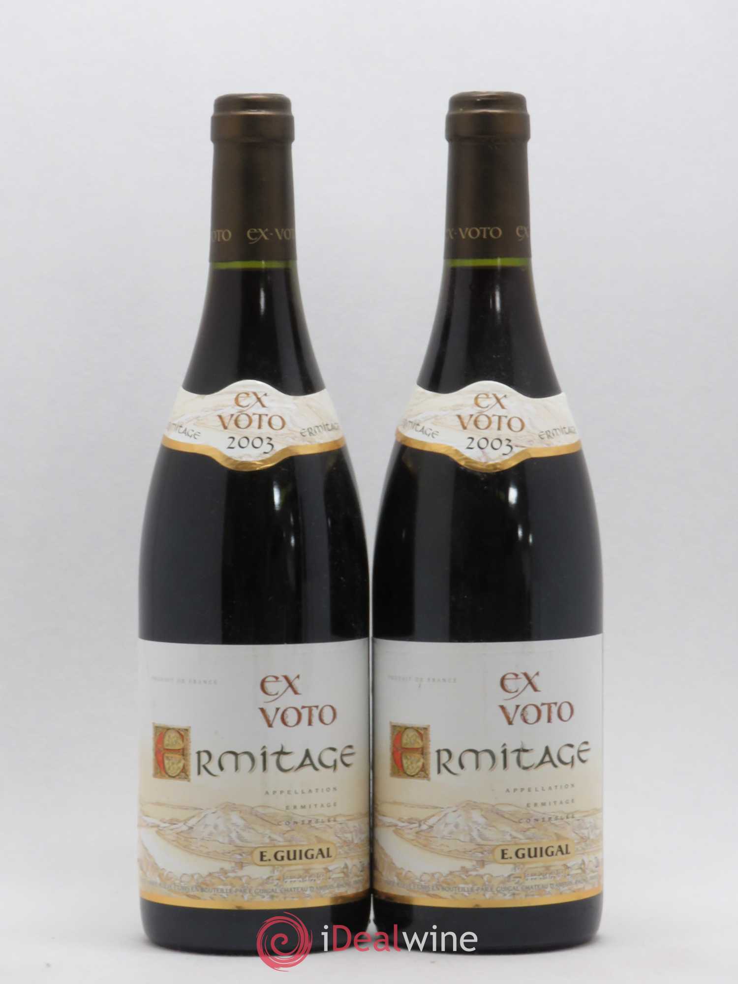Ermitage Ex Voto Guigal 2003 - Lot de 2 bouteilles - 0