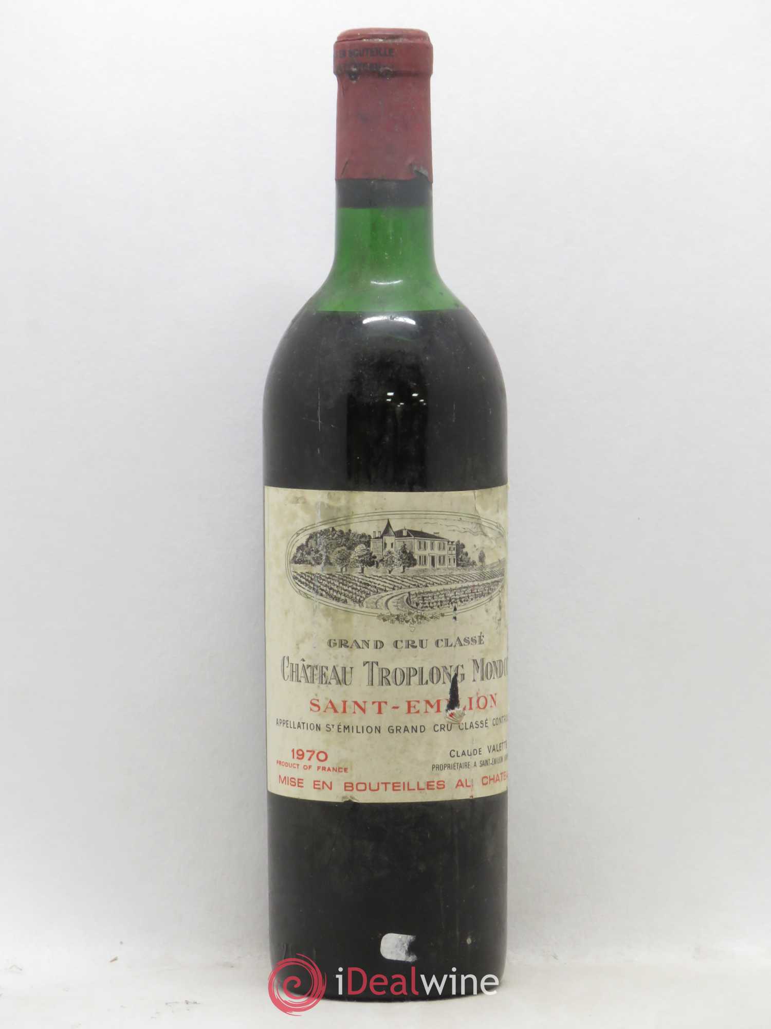 Château Troplong Mondot 1er Grand Cru Classé B 1970 - Lot de 1 bouteille - 0