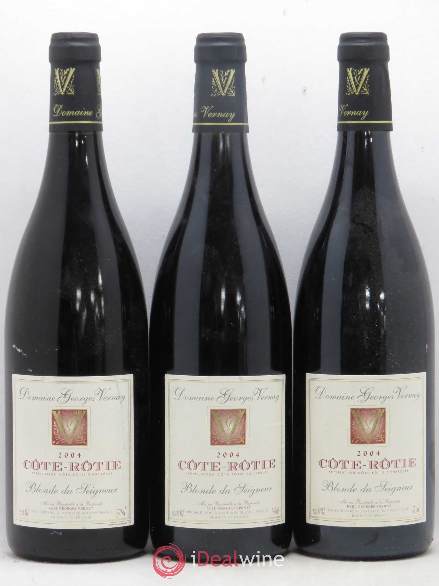 Côte-Rôtie Blonde du Seigneur Georges Vernay 2004 - Lot de 3 bouteilles - 0