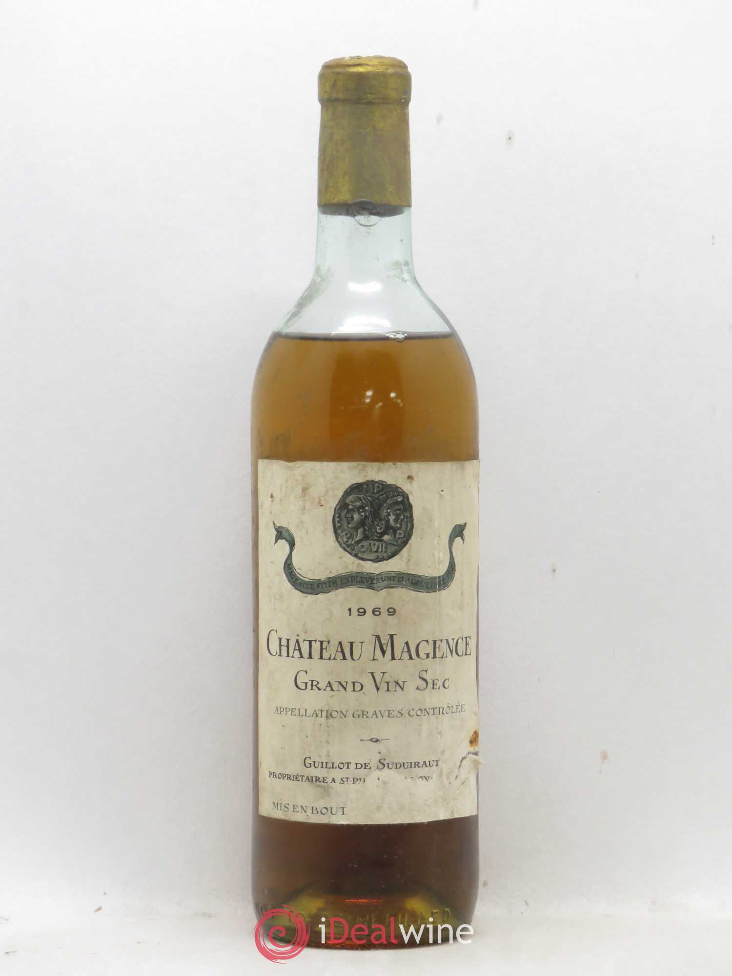 Château Magence 1969 - Lot de 1 bouteille - 0