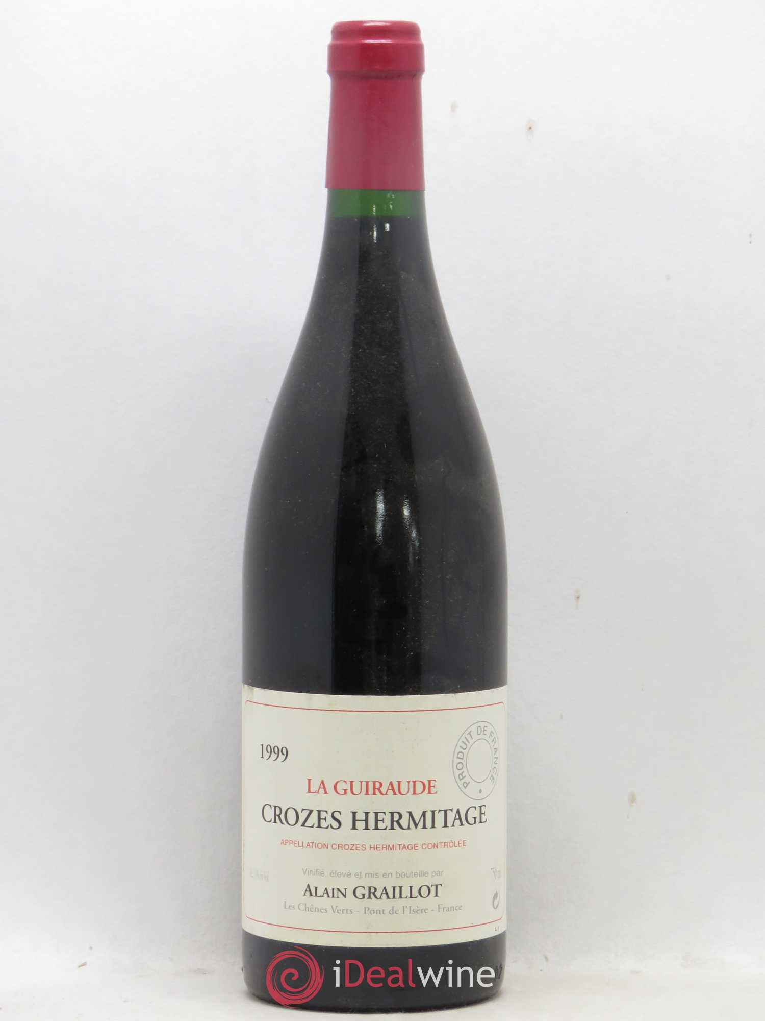 Crozes-Hermitage La Guiraude Domaine Graillot 1999 - Lot de 1 bouteille - 0