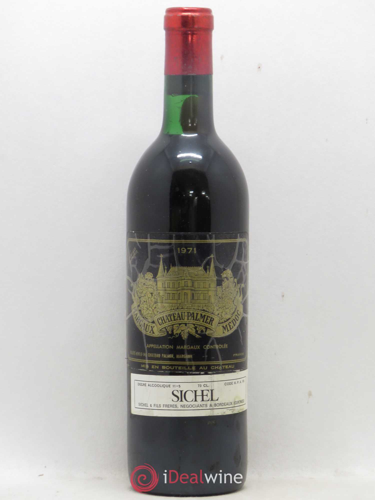 Château Palmer 3ème Grand Cru Classé 1971 - Lot de 1 bouteille - 0