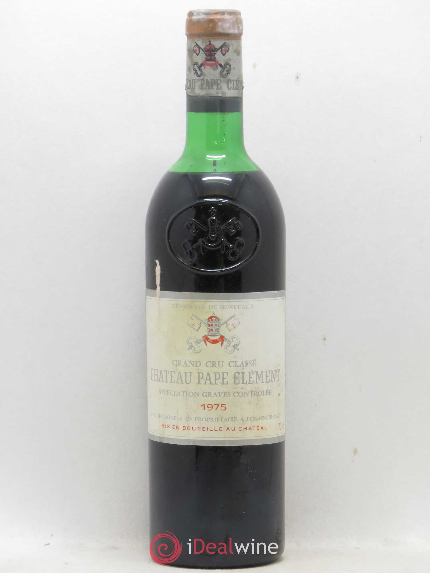 Château Pape Clément Cru Classé de Graves 1975 - Lot de 1 bouteille - 0