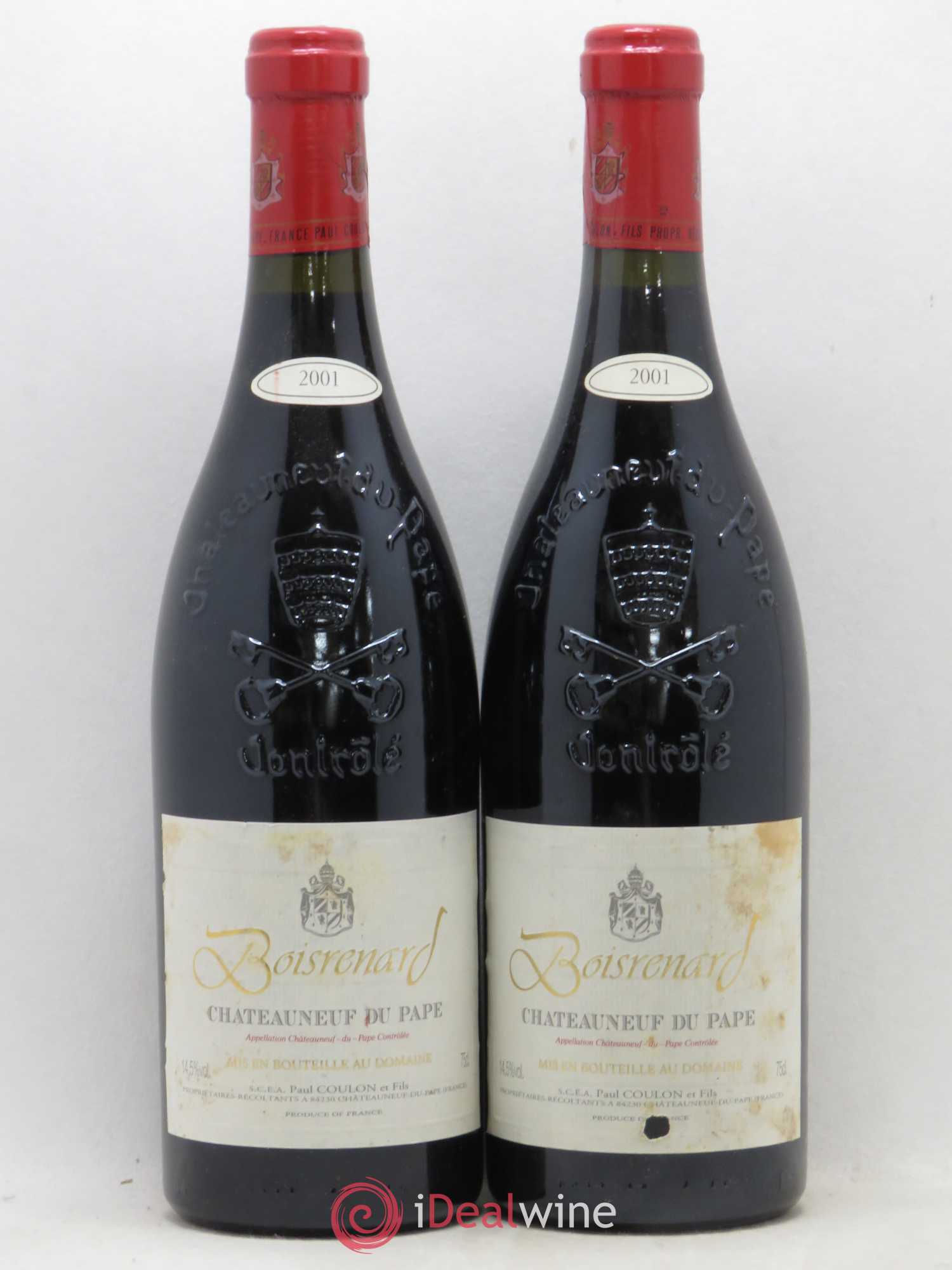 Châteauneuf-du-Pape Cuvée Boisrenard Beaurenard (Domaine de) 2001 - Lot de 2 bouteilles - 0