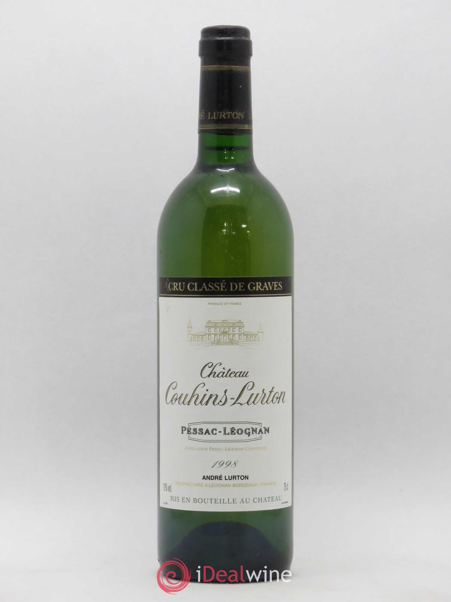 Château Couhins-Lurton Cru Classé de Graves 1998 - Lot de 1 bouteille - 0