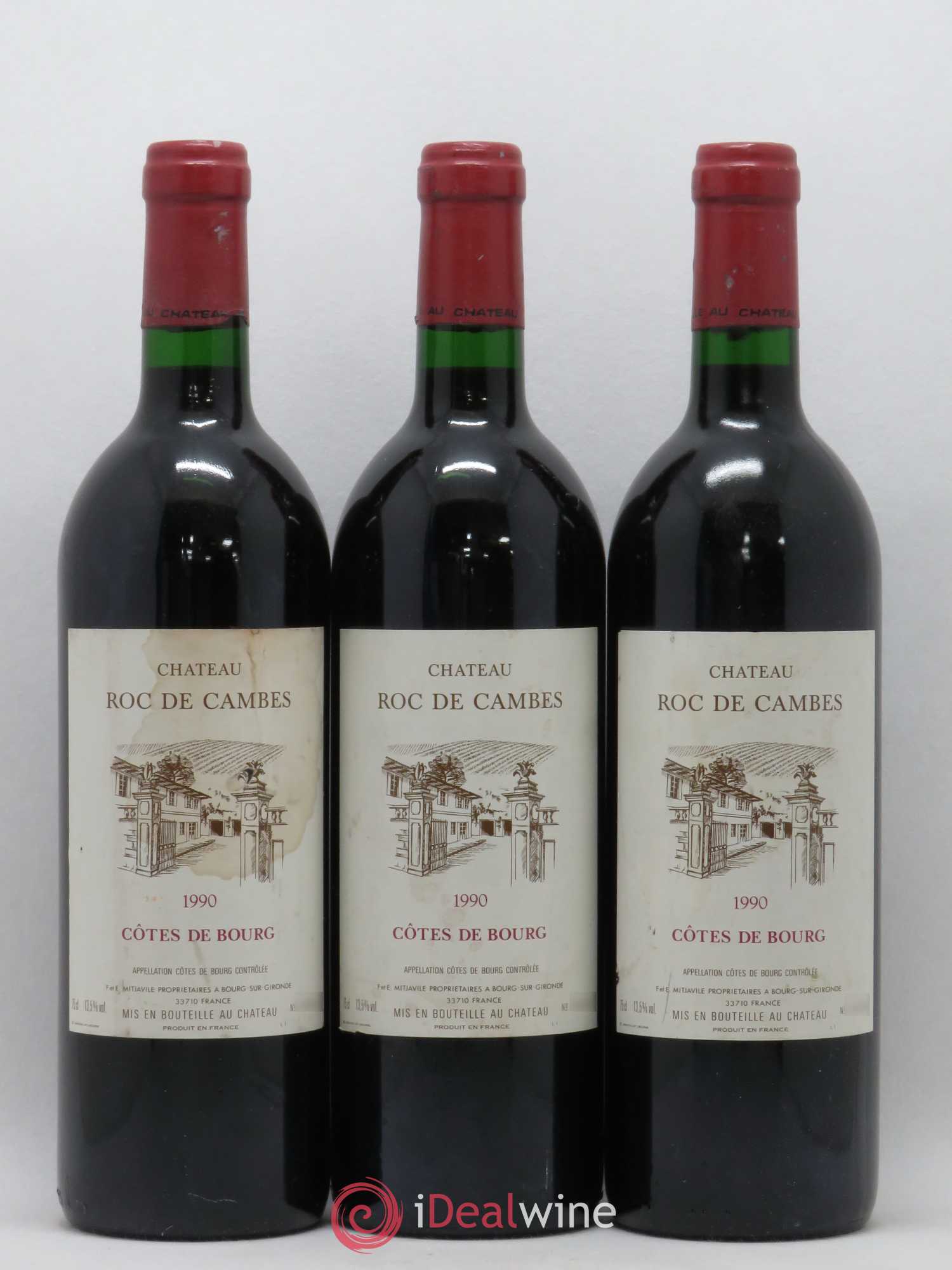 Roc de Cambes 1990 - Lot de 3 bouteilles - 0