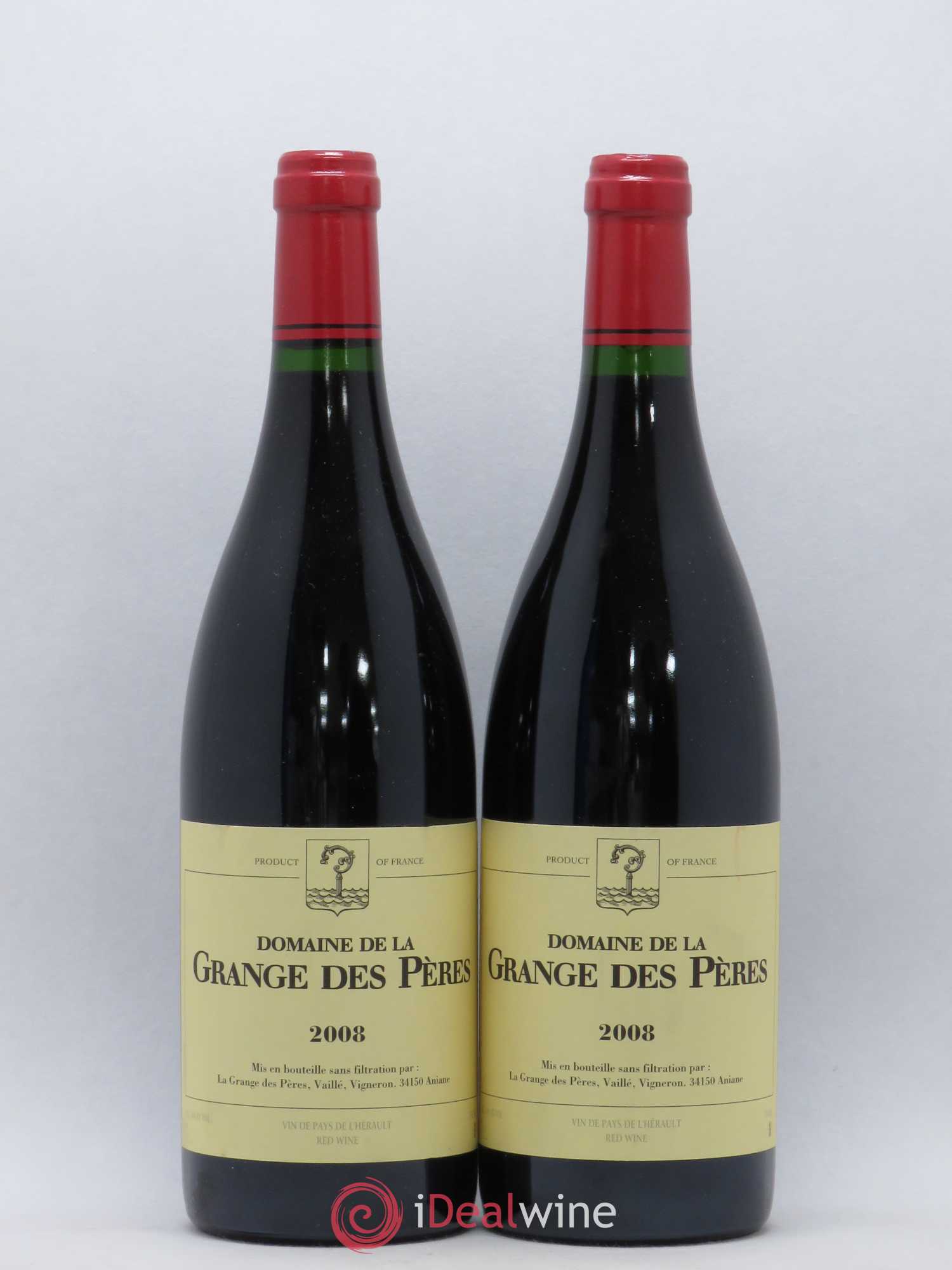 Pays d'Hérault Grange des Pères Laurent Vaillé 2008 - Lot de 2 bouteilles - 0