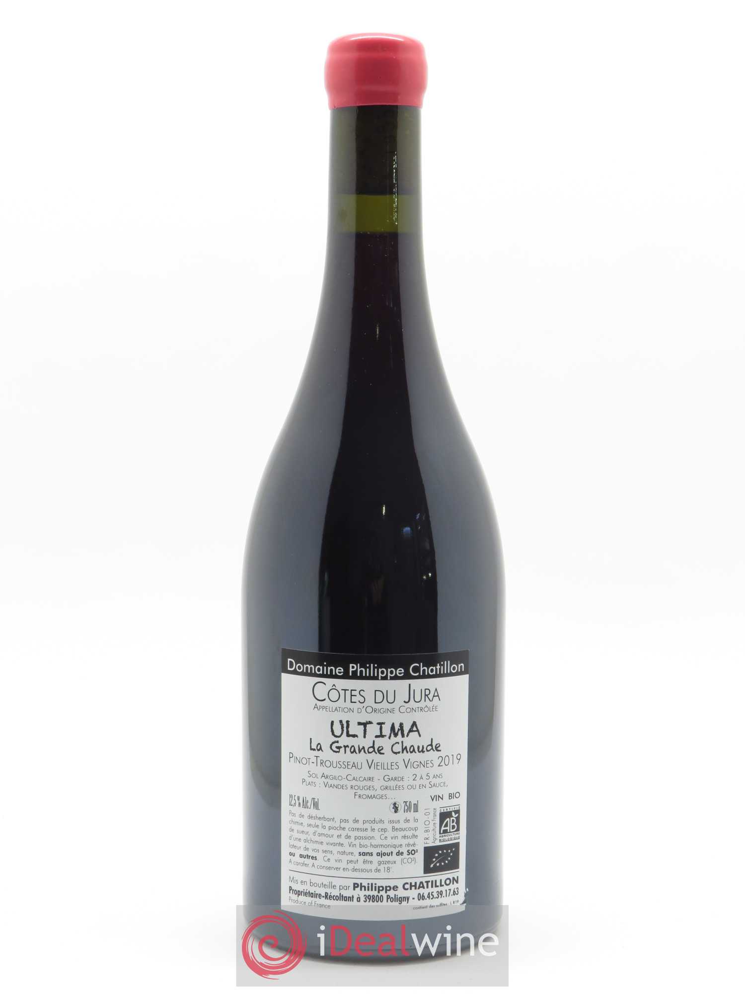 Côtes du Jura Ultima Philippe Chatillon 2019 - Lot de 1 bouteille - 1