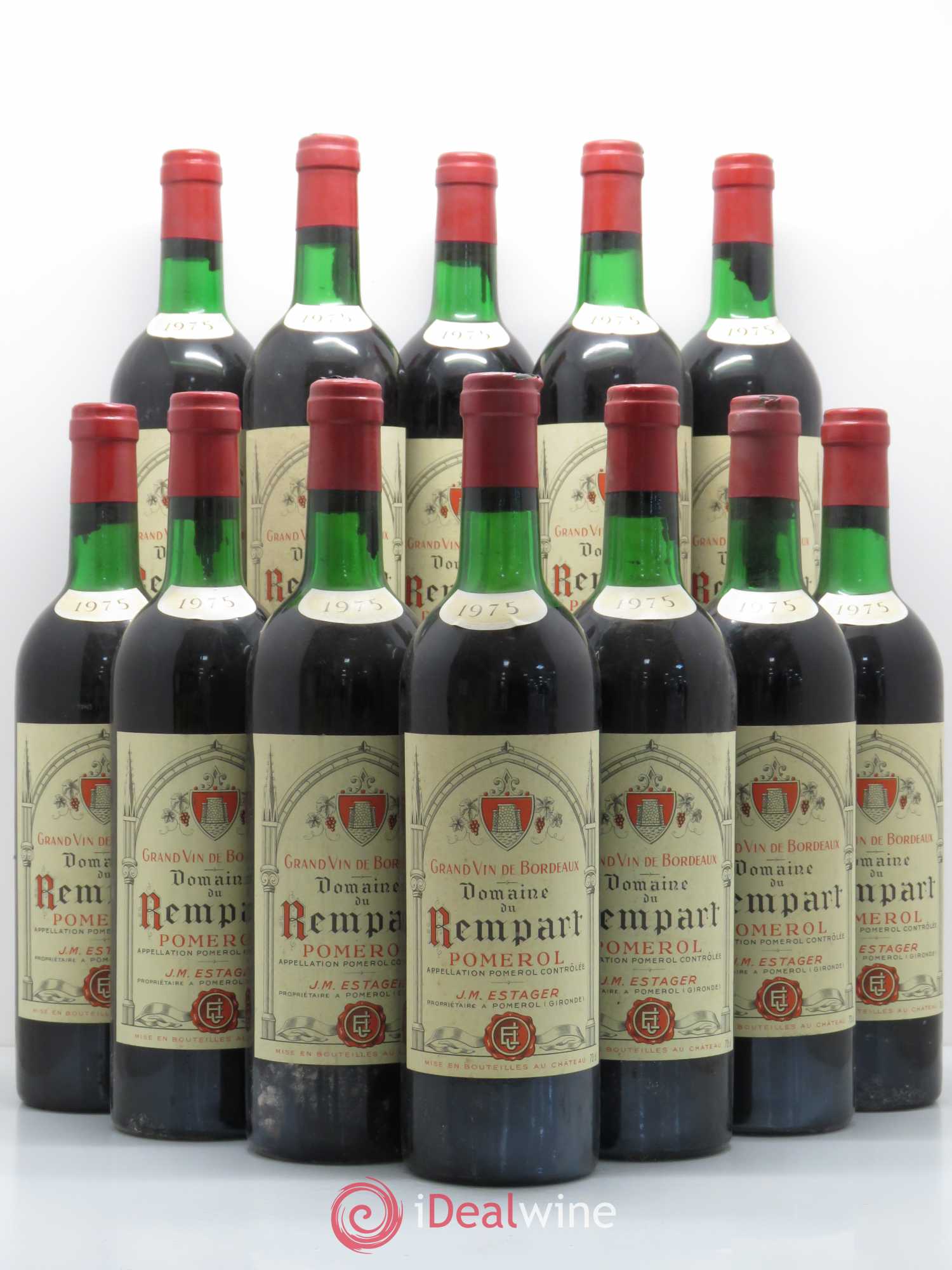 Pomerol Domaine du Rempart (sans prix de réserve) 1975 - Posten von 12 Flaschen - 0
