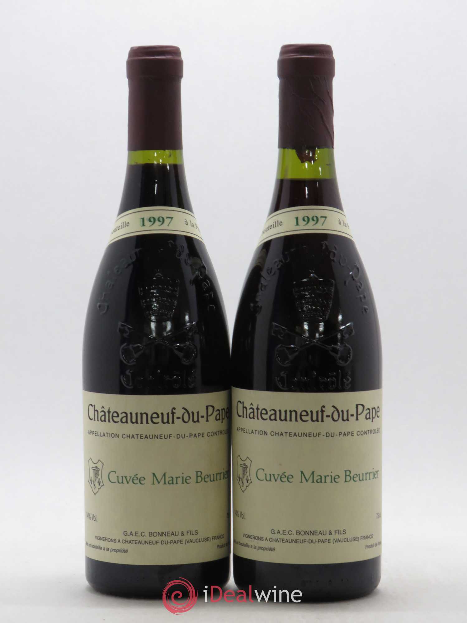 Châteauneuf-du-Pape Marie Beurrier Henri Bonneau & Fils (sans prix de réserve) 1997 - Lot de 2 bouteilles - 0
