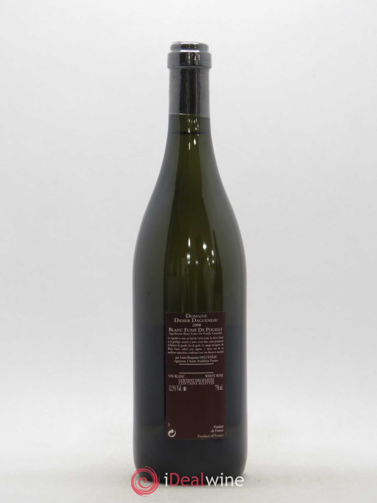 Vin de France (anciennement Pouilly-Fumé) Pur Sang Dagueneau (Domaine Didier - Louis-Benjamin) (sans prix de réserve) 2008 - Lot de 1 bouteille - 1