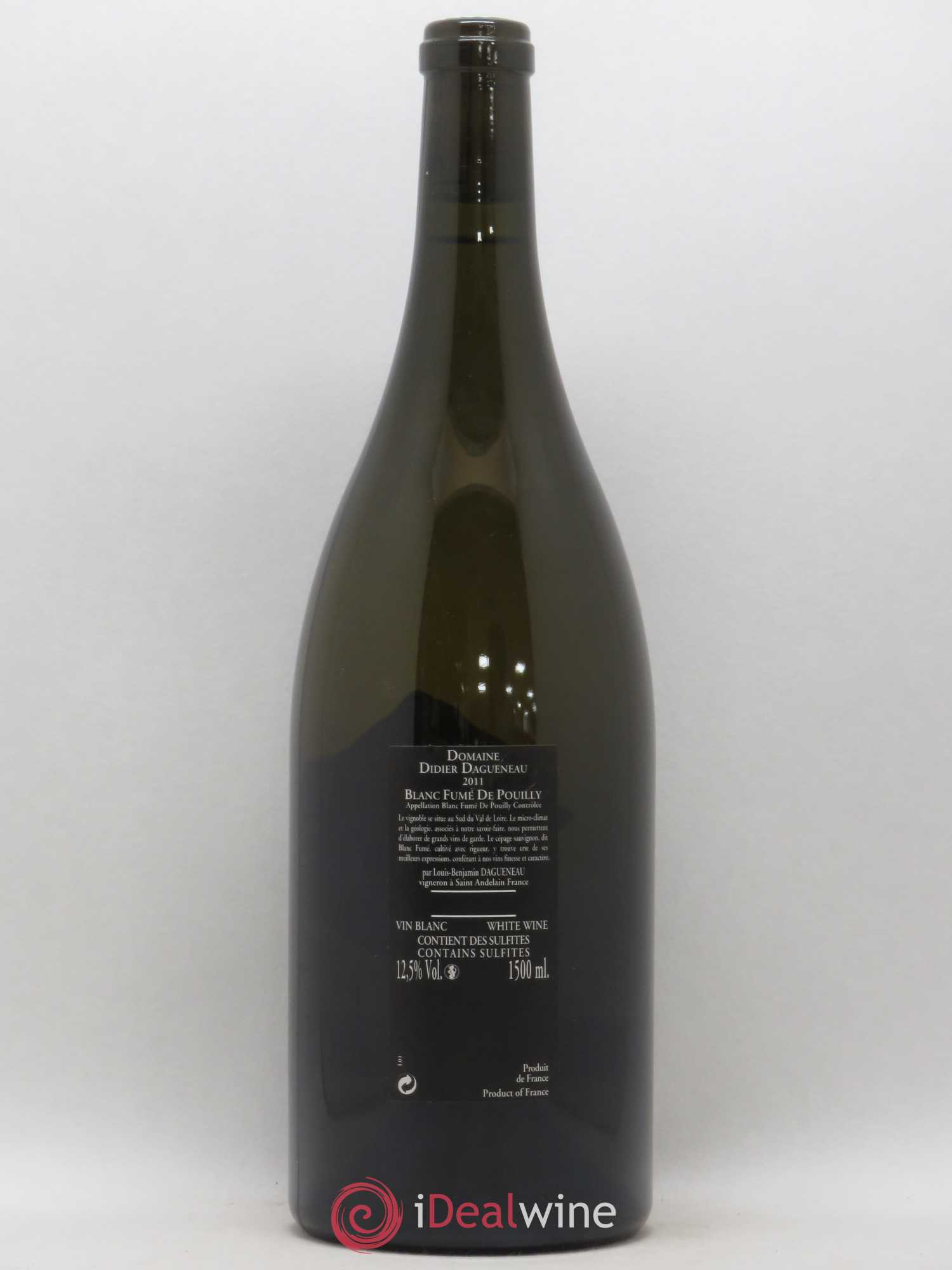 Vin de France (anciennement Pouilly-Fumé) Silex Dagueneau (Domaine Didier - Louis-Benjamin) (sans prix de réserve) 2011 - Lot de 1 magnum - 1