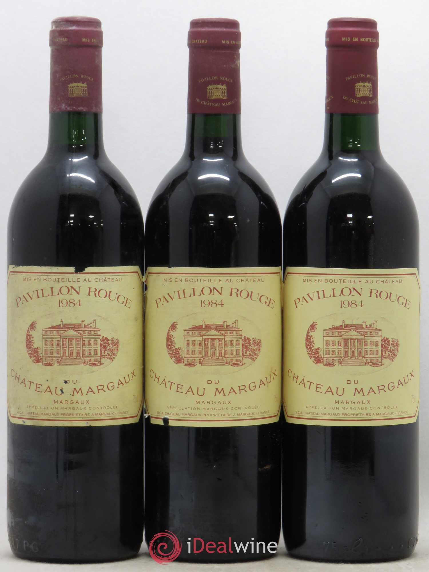 Pavillon Rouge du Château Margaux Second Vin (sans prix de réserve) 1984 - Lot de 3 bouteilles - 0