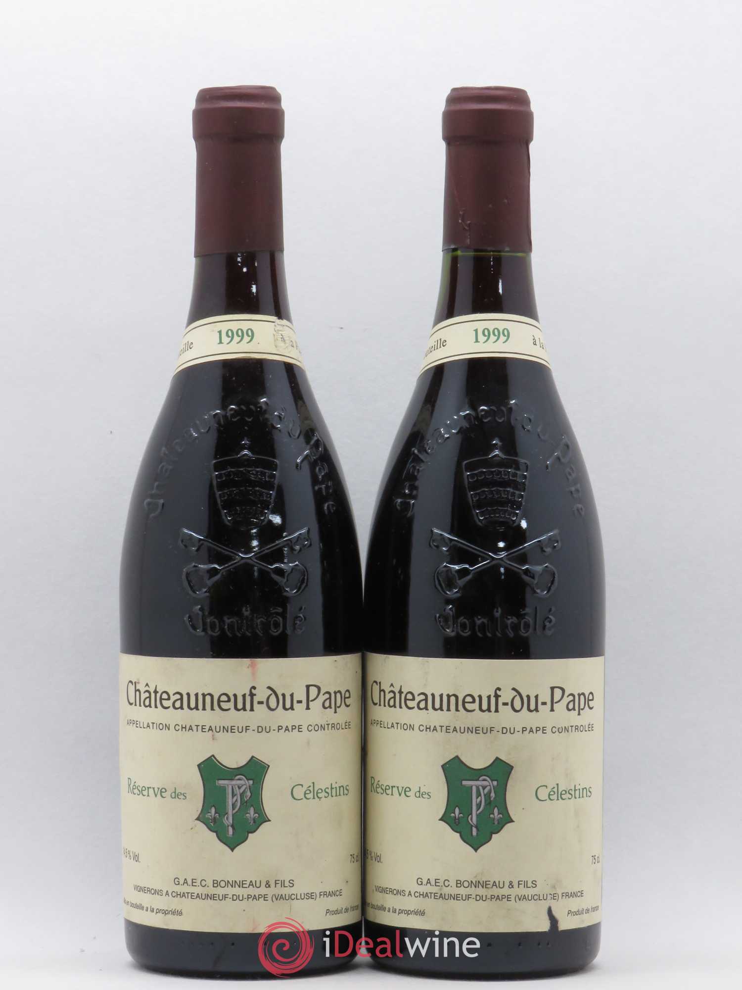 Châteauneuf-du-Pape Réserve des Célestins Henri Bonneau & Fils 1999 - Lot de 2 bouteilles - 0