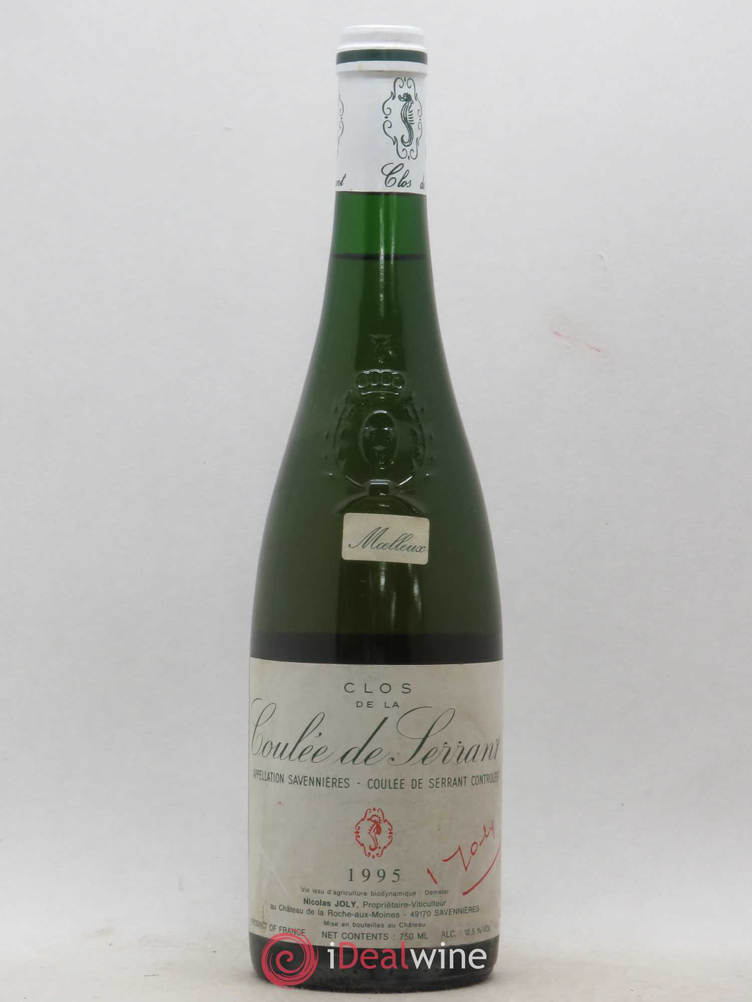 Savennières Clos de la Coulée de Serrant Moelleux Vignobles de la Coulée de Serrant - Nicolas Joly (senza prezzo di riserva) 1995 - Lotto di 1 bottiglia - 0